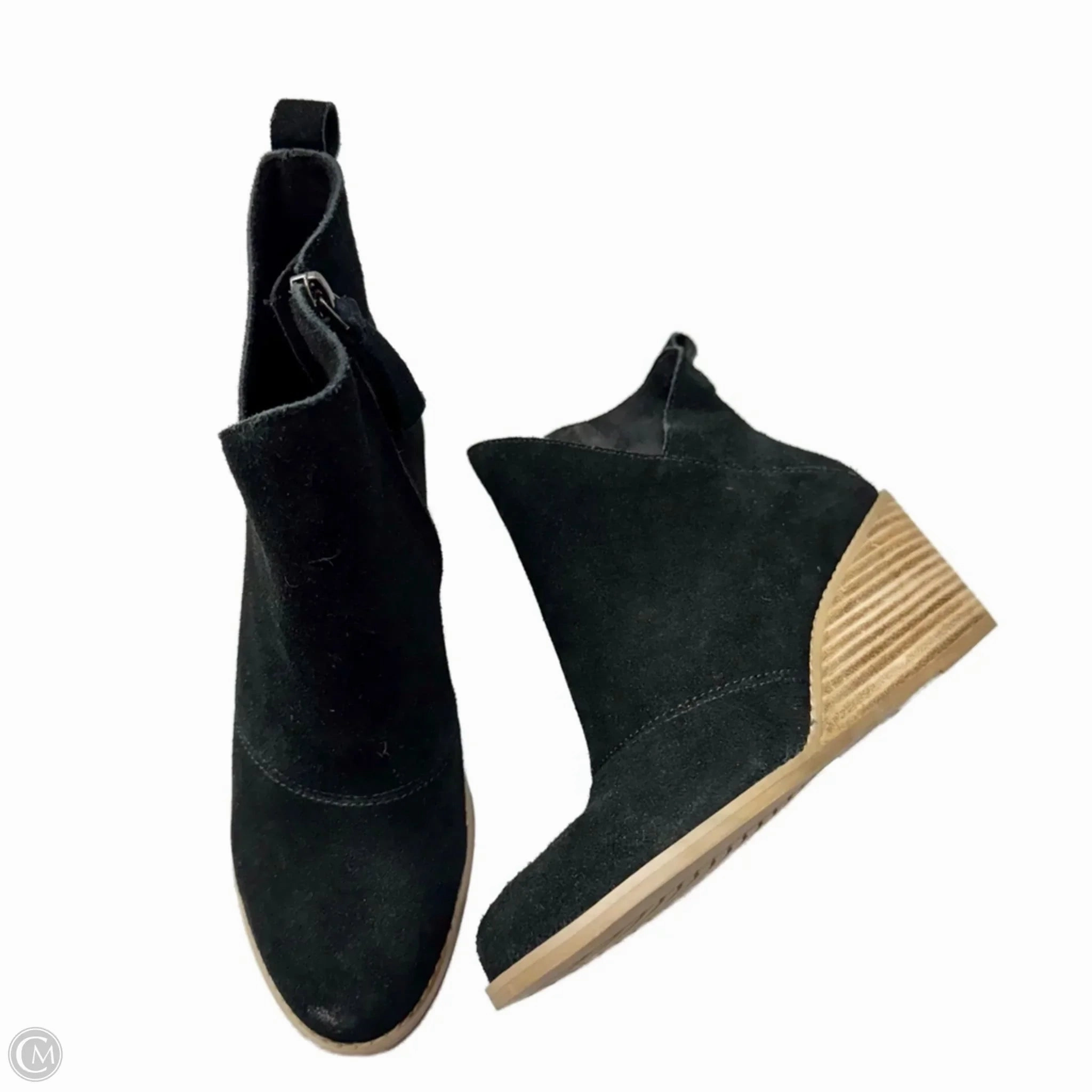 High-Quality Footwear Boots Ankle Heels By Toms In Black, Size: 7