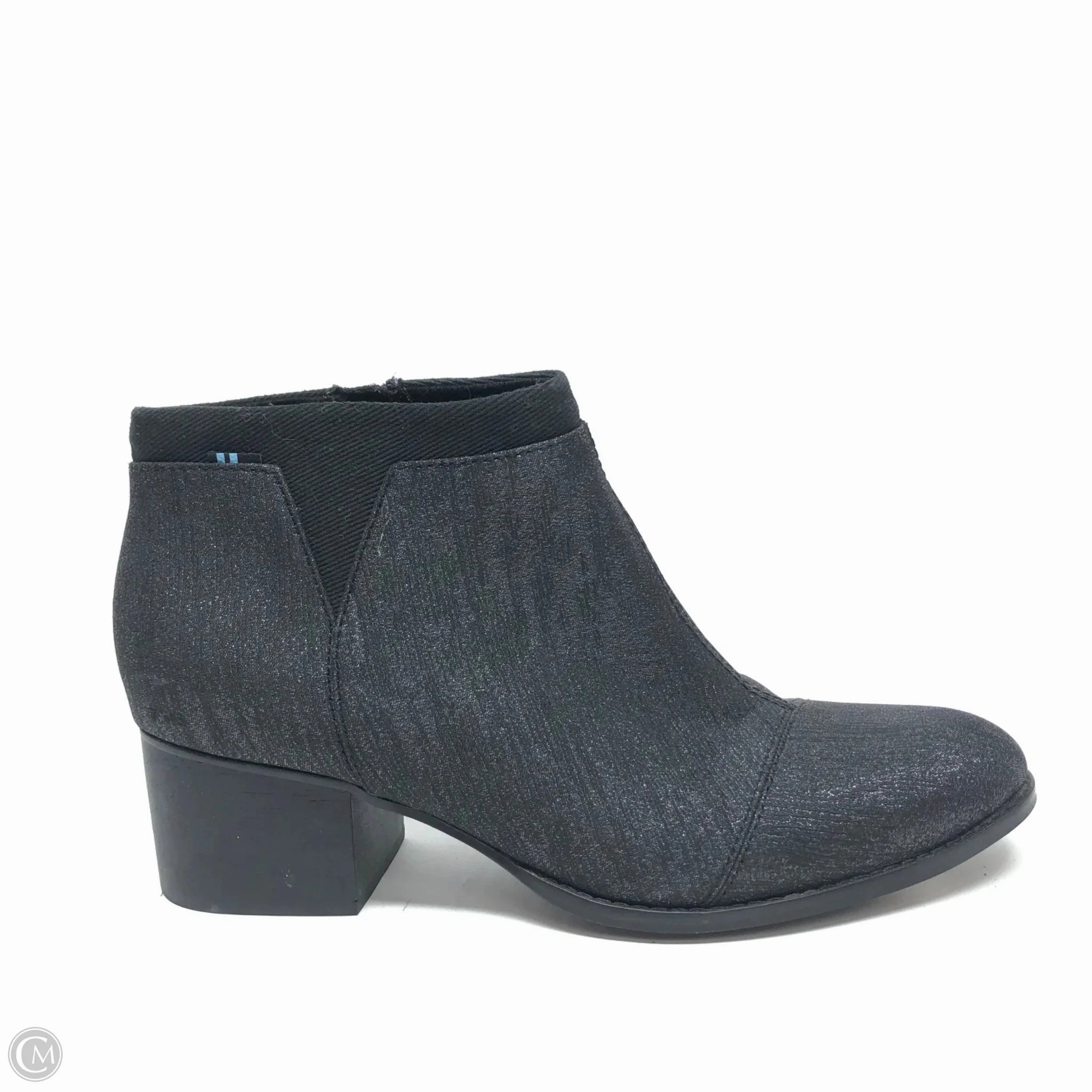 Minimal Design Boots Ankle Heels By Toms In Black, Size: 9