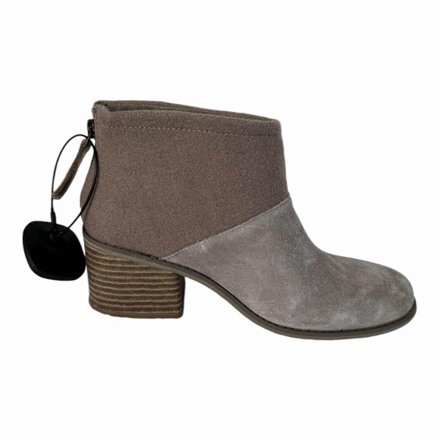 Boots Ankle Heels By Toms In Grey, Size: 6.5 Durable Shell Windy Weather
