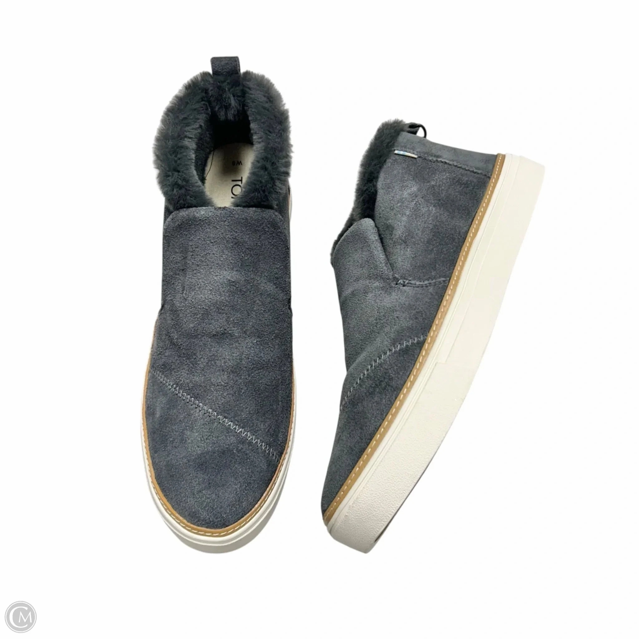 Boots Ankle Heels By Toms In Grey, Size: 9 Minimal Impact