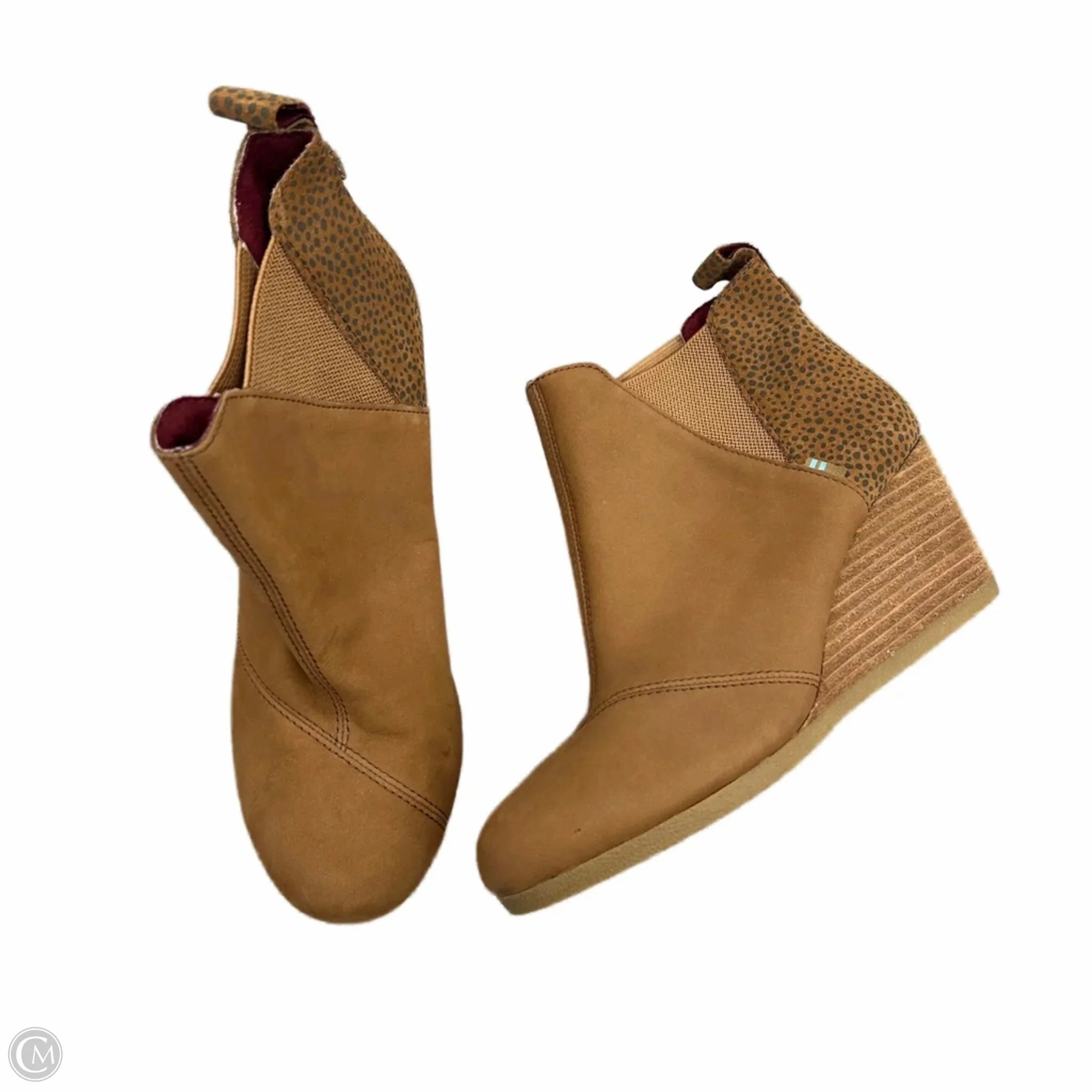 Boots Ankle Heels By Toms In Tan, Size: 7 Thermal Core Urban Traveler