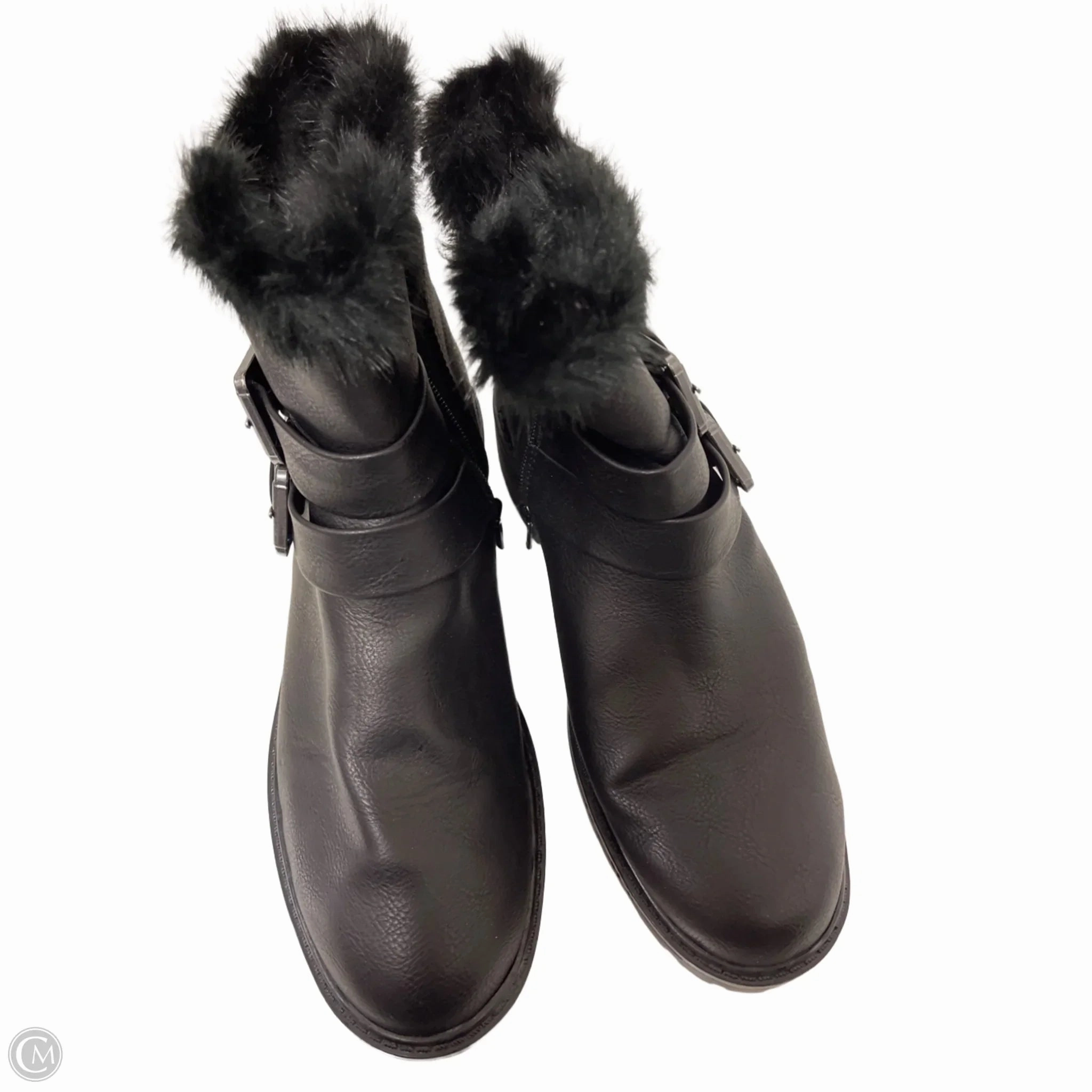 Boots Ankle Heels By Universal Thread In Black, Size: 10 Versatile Traction Pattern Shock Absorbing Urban Commute