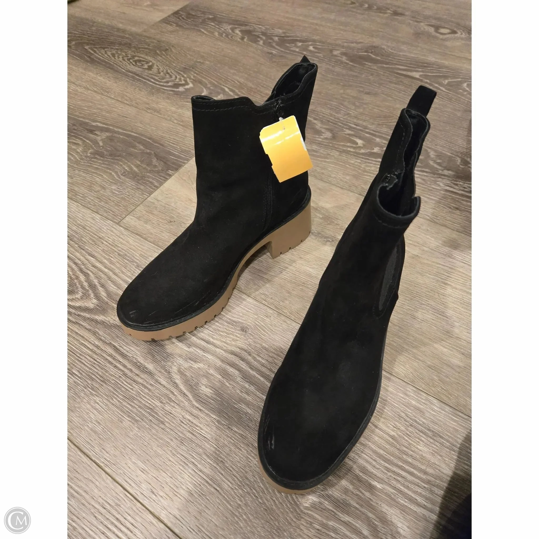 Boots Ankle Heels By Universal Thread In Black, Size: 9.5 Warm Core