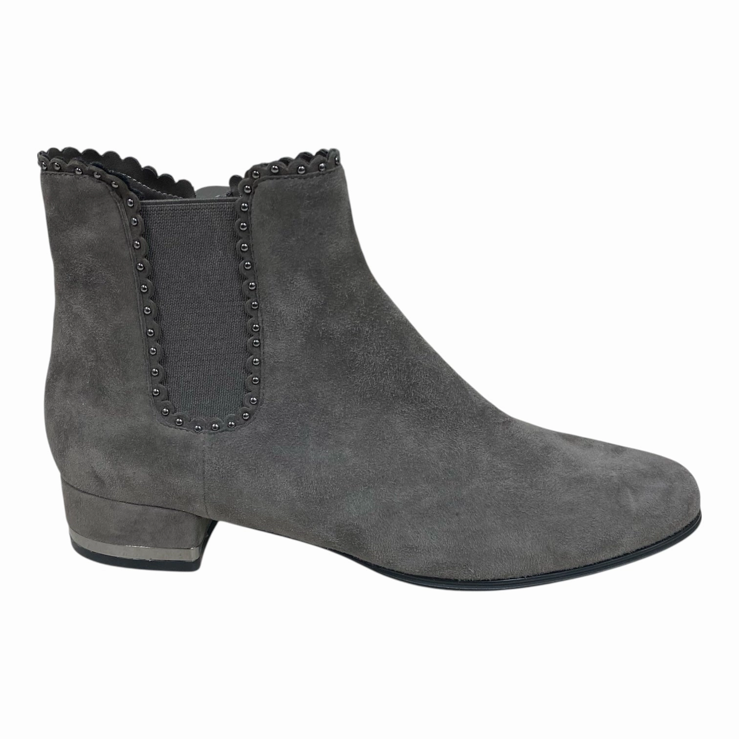 Boots Ankle Heels By Vaneli In Grey, Size:8 work use