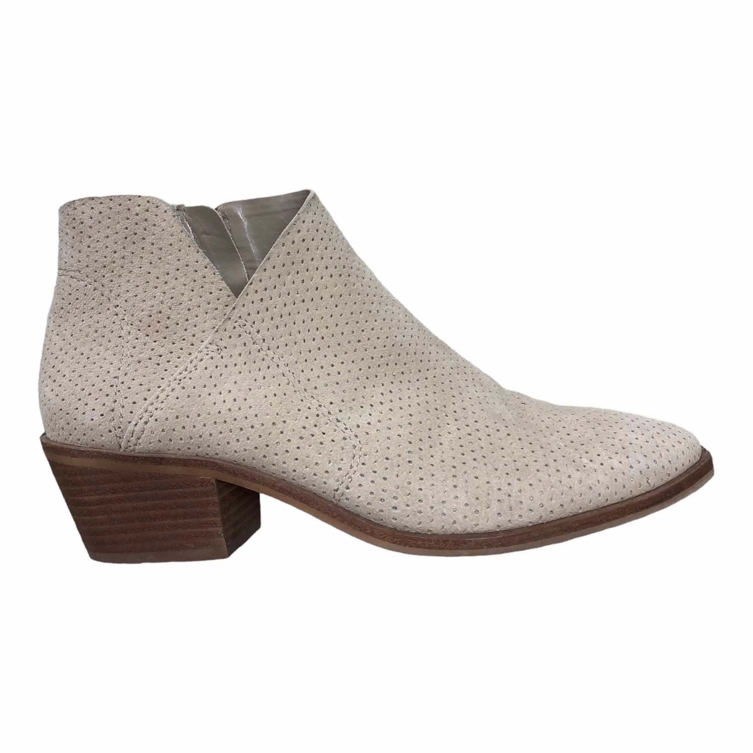 Boots Ankle Heels By Vince Camuto In Beige, Size: 9.5 Shock-absorbing