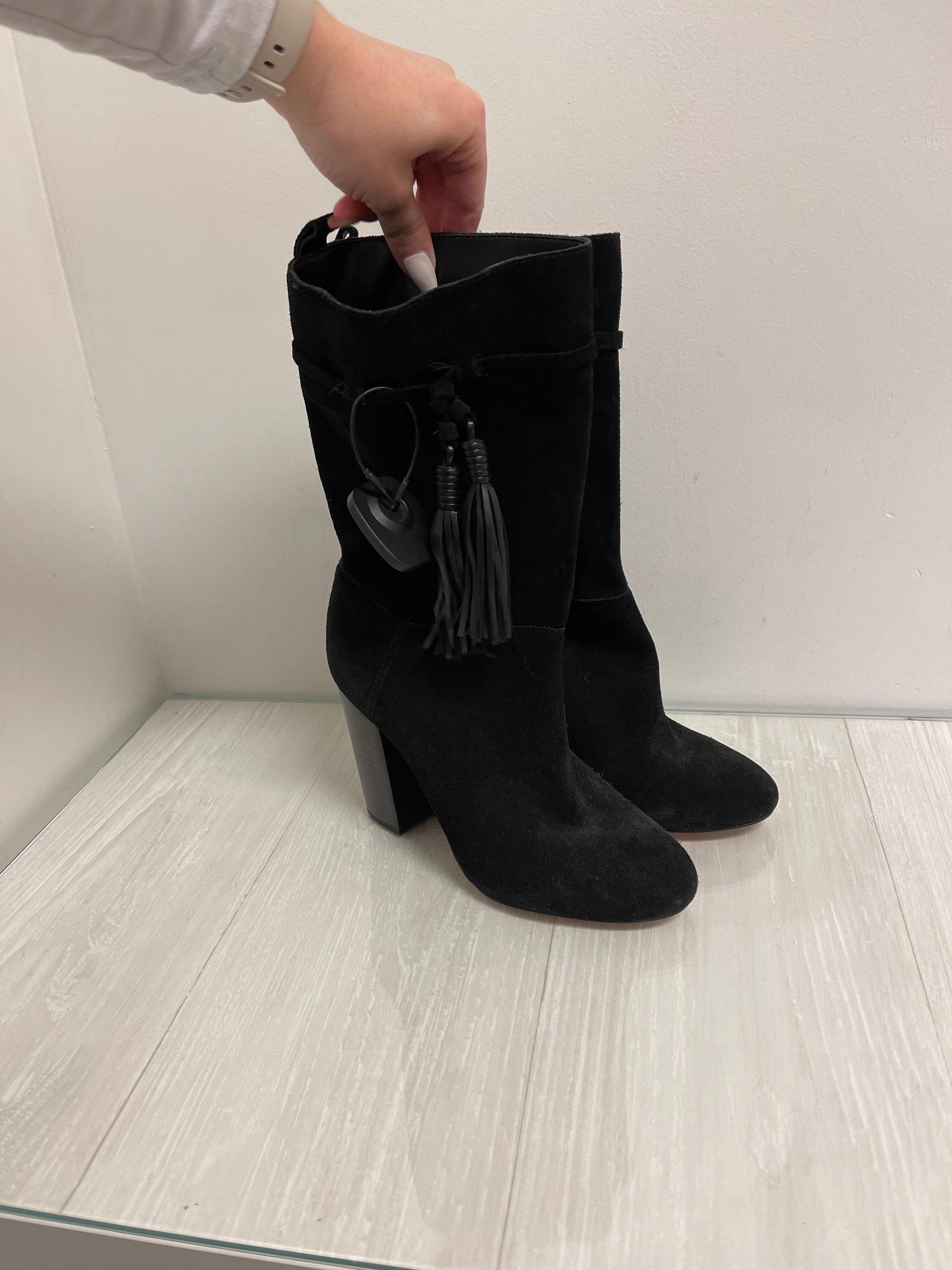 Everyday Walk Boots Ankle Heels By Vince Camuto In Black, Size: 8