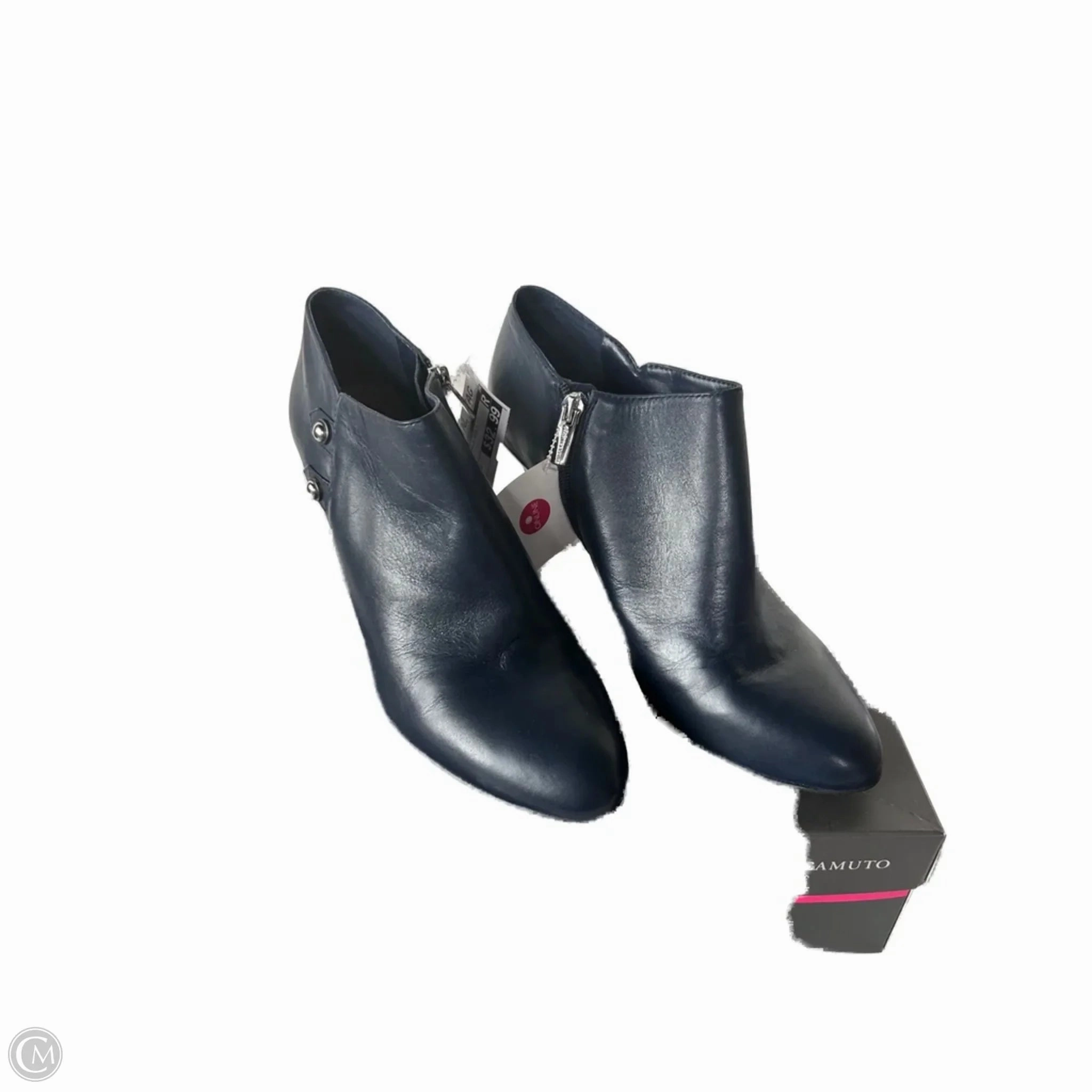 Outdoor Travel Trail Ready Footwear Boots Ankle Heels By Vince Camuto In Blue, Size: 10