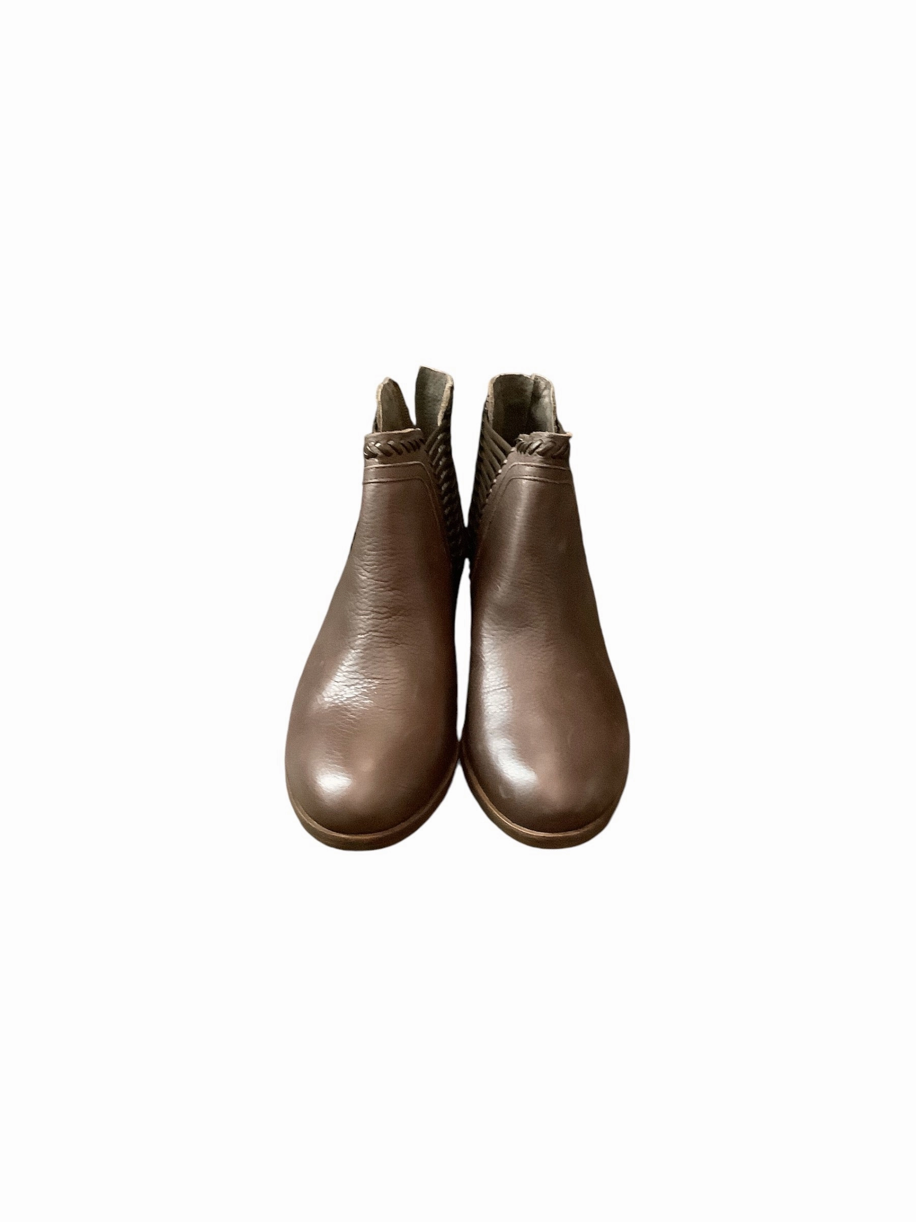 Boots Ankle Heels By Vince Camuto In Brown, Size: 7 Moisture Wicking Sockliner