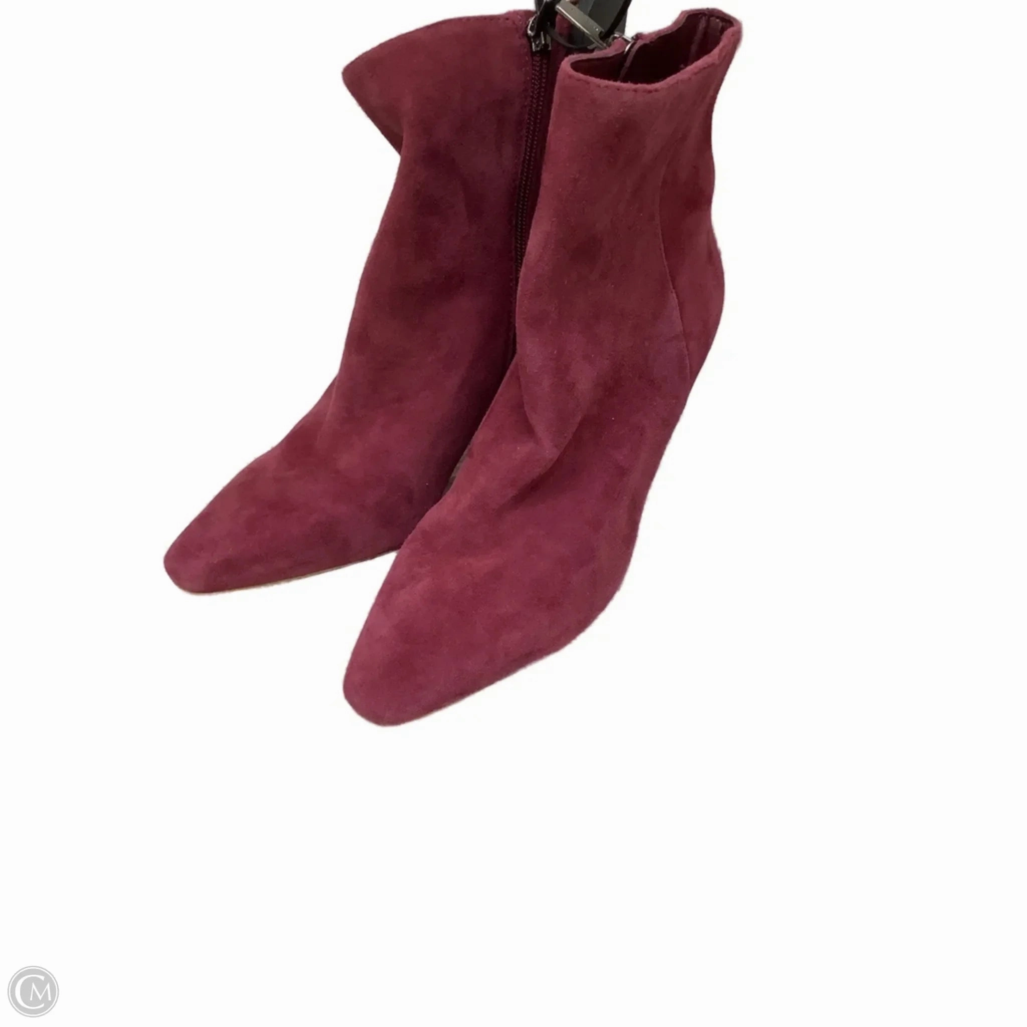 Boots Ankle Heels By Vince Camuto In Maroon, Size: 9 Fashion Forward