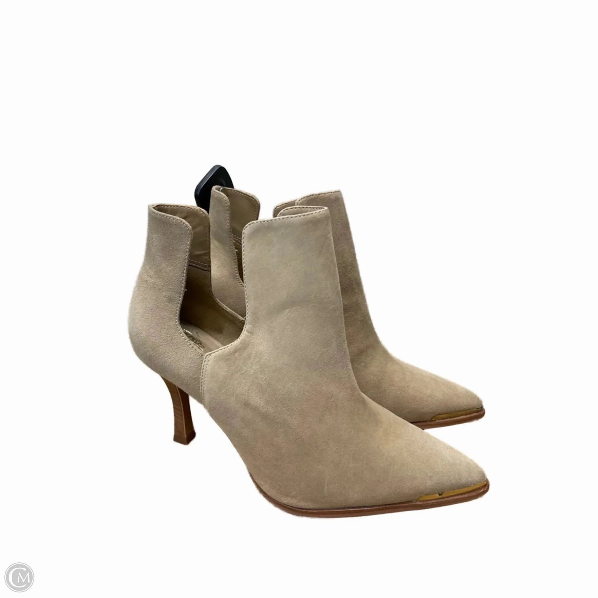 Insulated Rough Trail Hiker Boots Ankle Heels By Vince Camuto In Tan, Size: 8.5