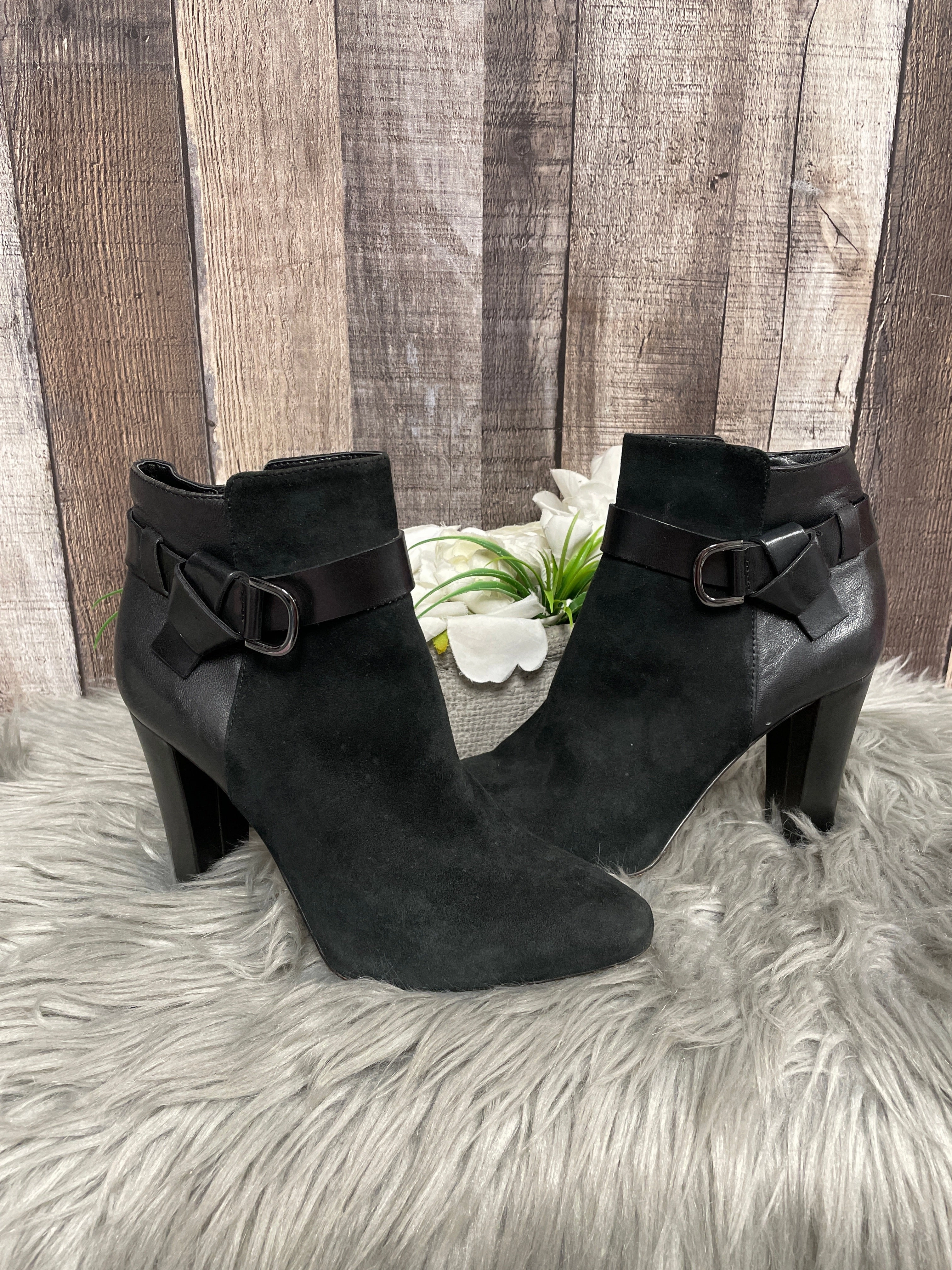 Low Profile Rainy Day Commuter Boots Ankle Heels By White House Black Market In Black, Size: 6.5