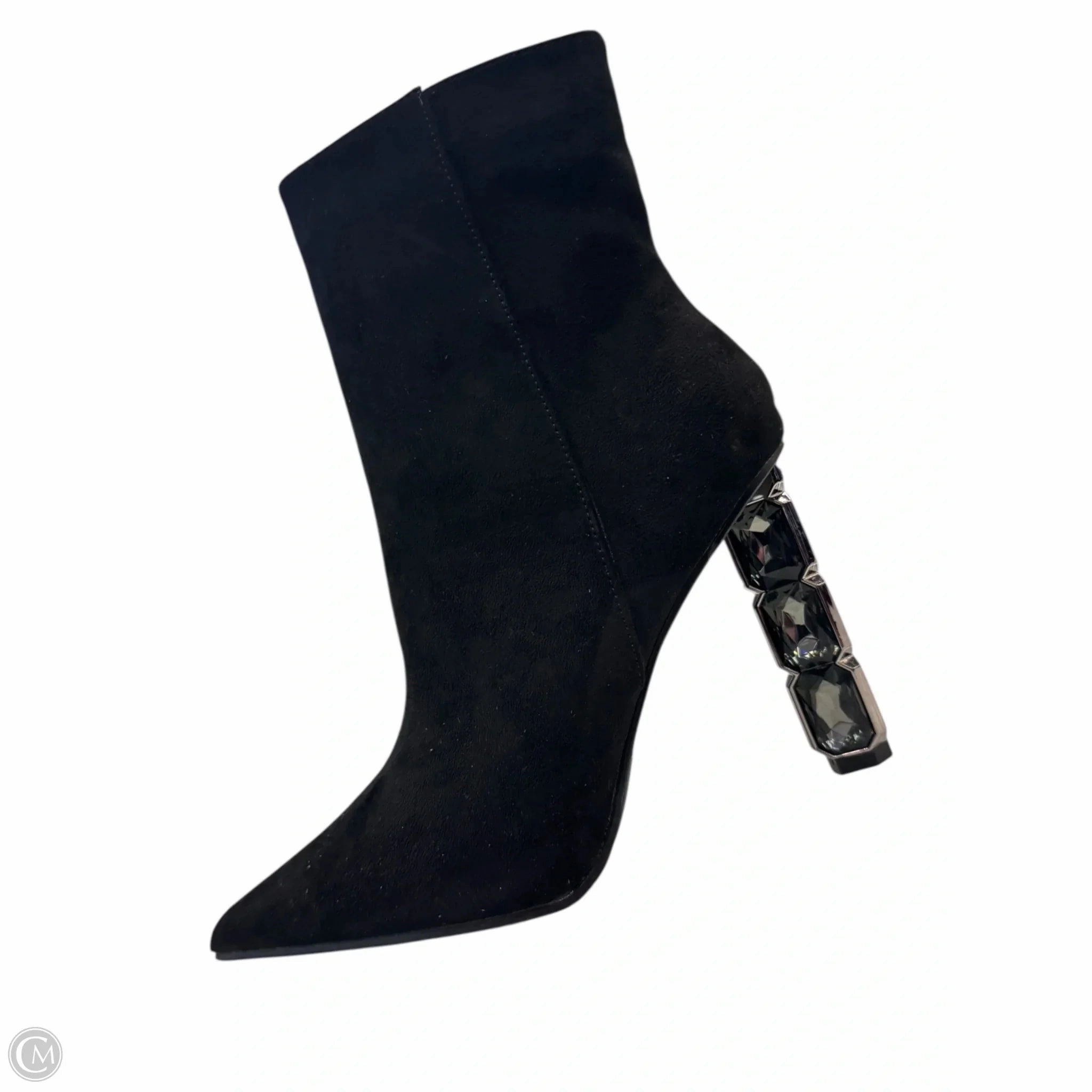 Boots Ankle Heels By Wild Diva In Black, Size: 6.5 Mud Resistant Mountain Climber Rubberized Tread