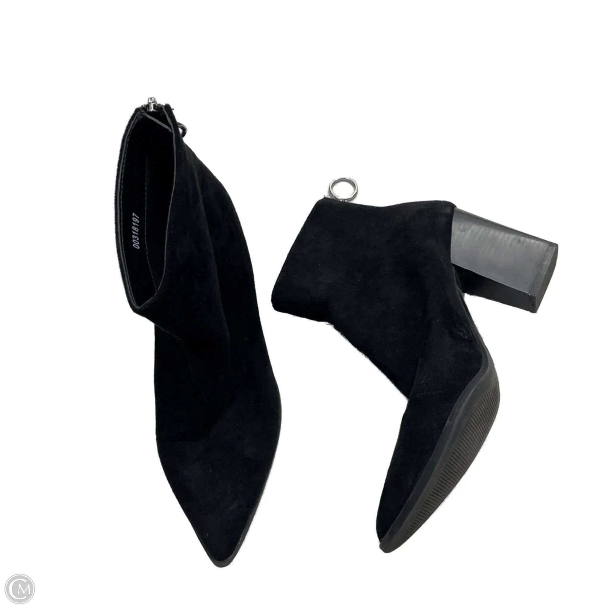 Abrasion-resistant Boots Ankle Heels In Black, Size: 8