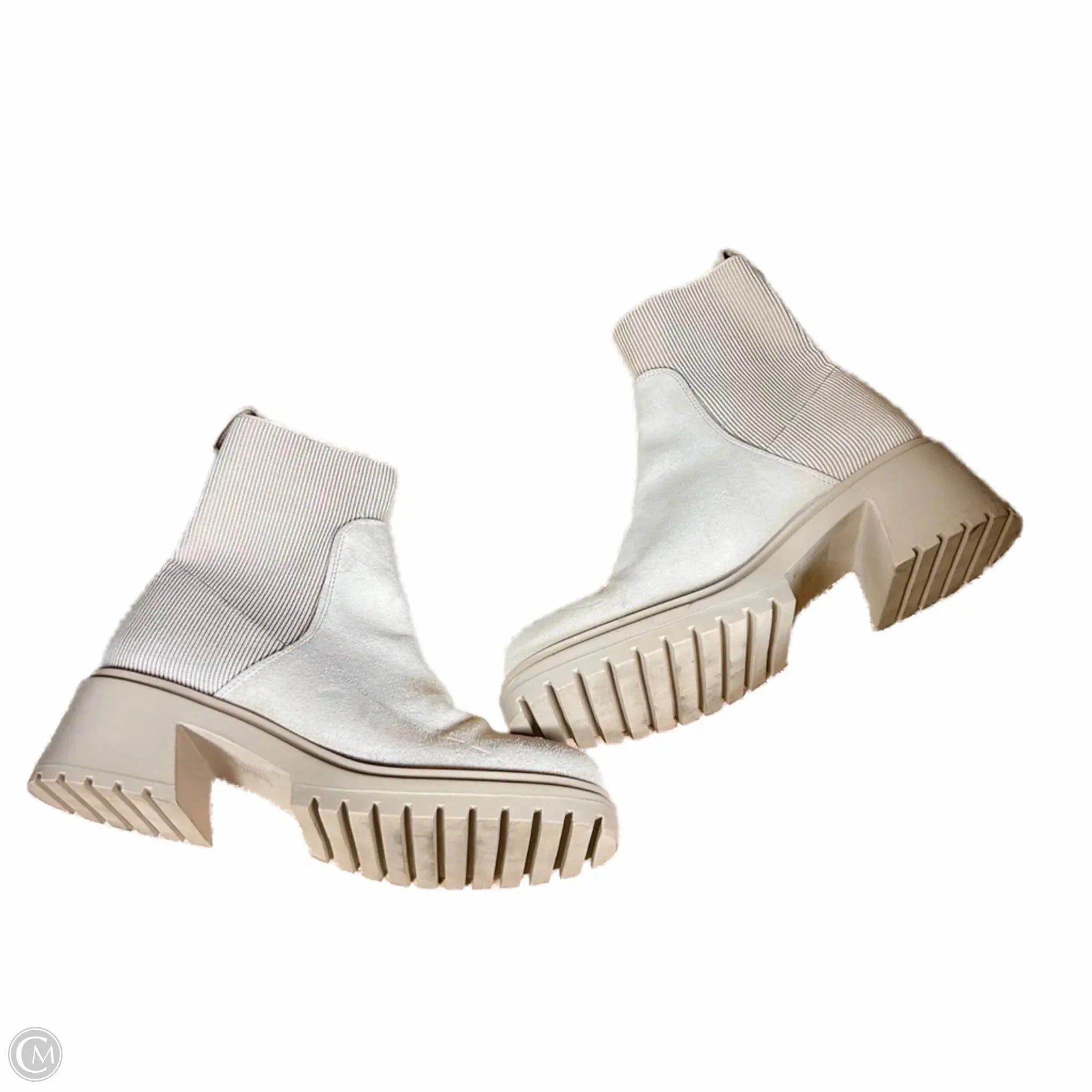 Boots Ankle Heels  In Tan, Size: 10 Cold Proof High-Performance Footwear