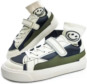 Boys Girls Sneakers Trainers 7-12 Ages Primary Kids Shoes. PU Leather Rubber Sole