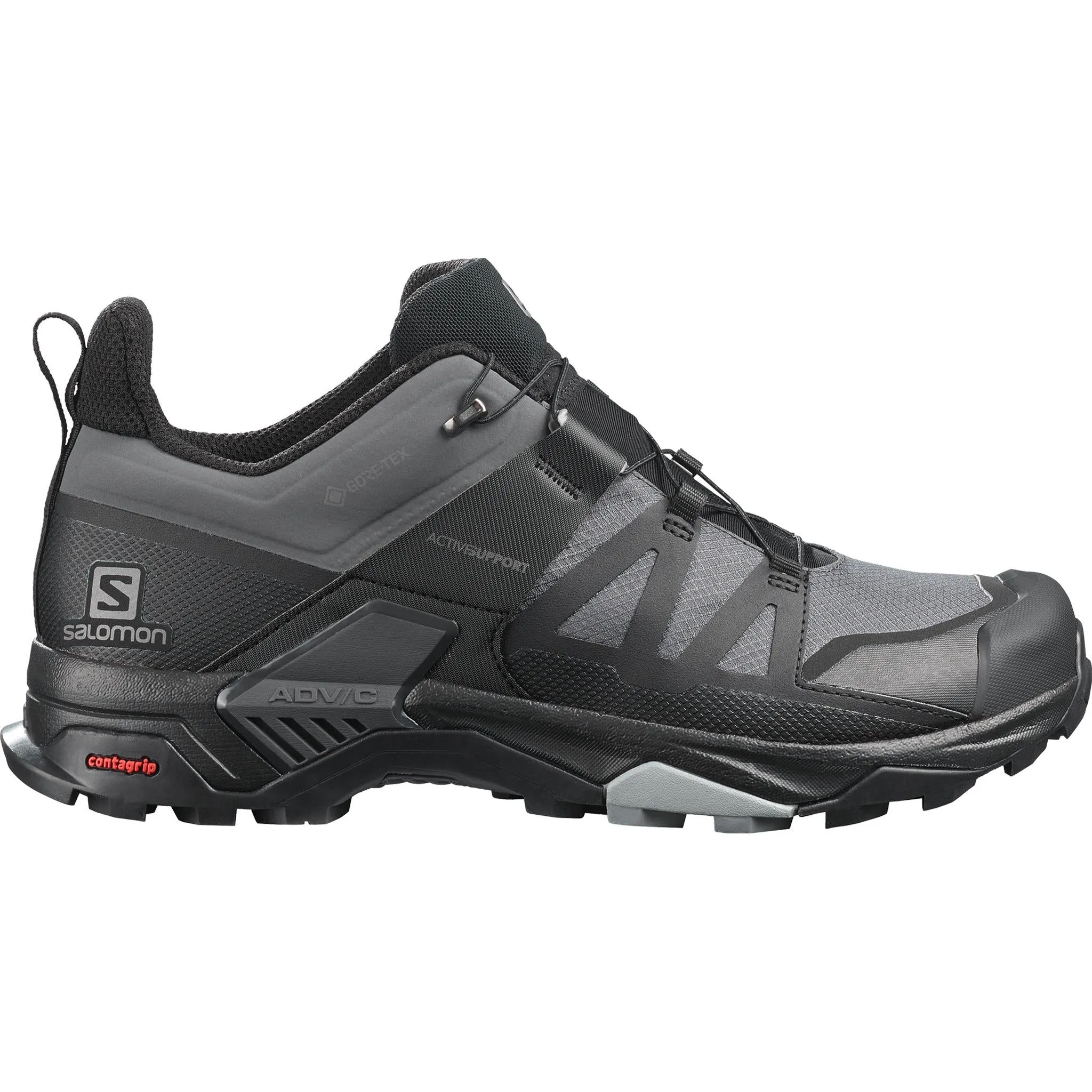 Gradient Density Foam Eco Friendly Midsole Men's Salomon X Ultra 4  wide GTX Magnet - Black - Monument