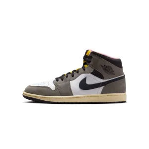 Comfort Heel Breathable Fit Air Jordan Mens 1 Mid SE Shoes