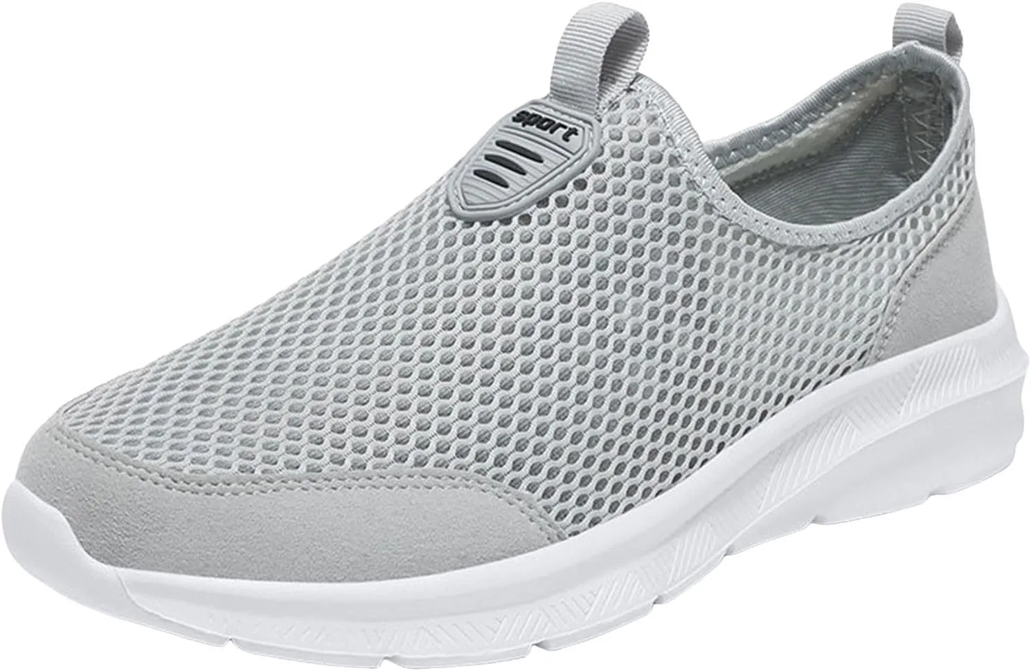 Breathable Diabetic Shoes for Men Comfortable Breathable Stretch Canvas Slip On Sneaker Versatile Elderly Shoes