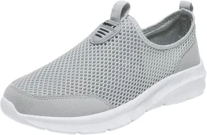 Breathable Diabetic Shoes for Men Comfortable Breathable Stretch Canvas Slip On Sneaker Versatile Elderly Shoes