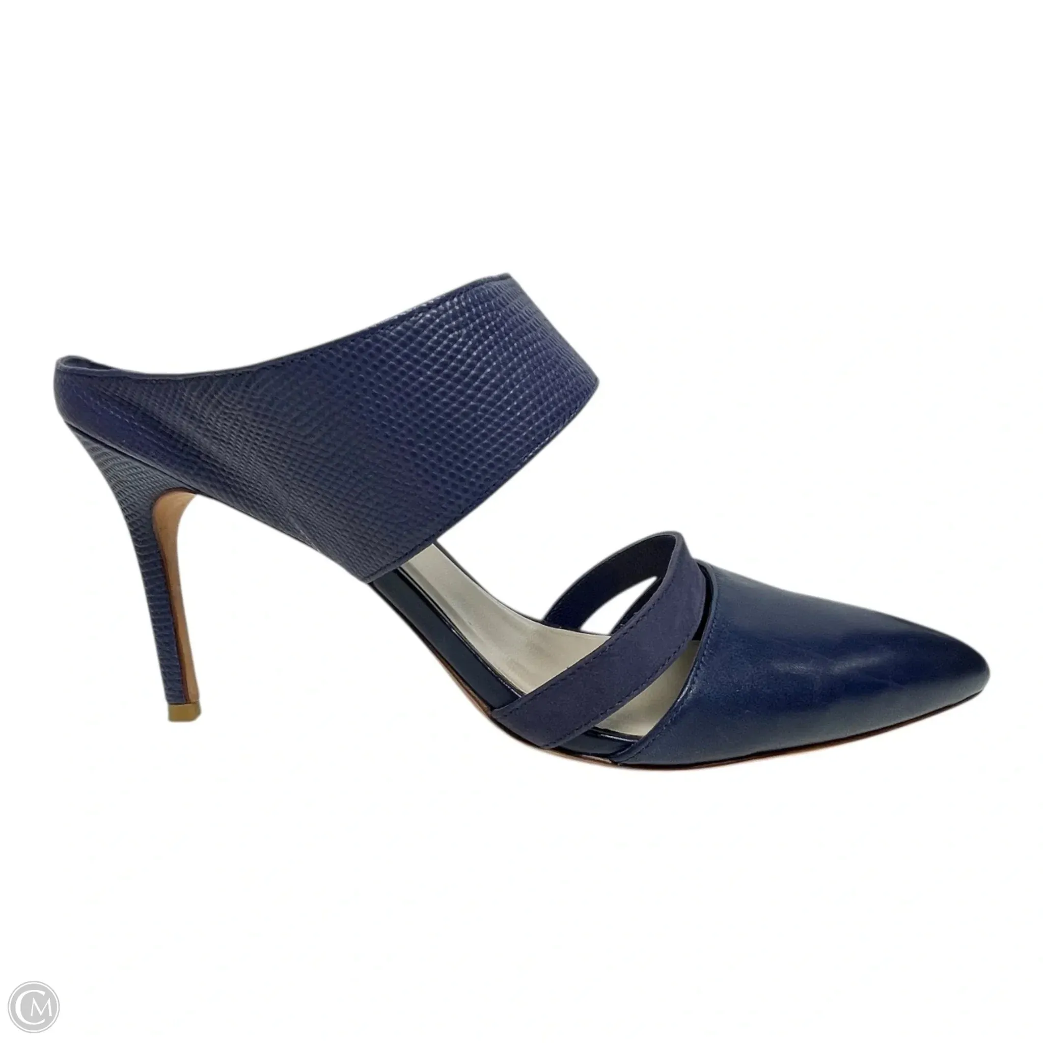 Casual Heels for Work Wedding Sandals Shoes Heels Stiletto By Cole-haan In Navy, Size: 10