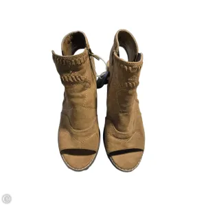 Fashionable Wedges Winter Sandals Shoes Heels Block By Madeleine In Brown, Size: 7.5