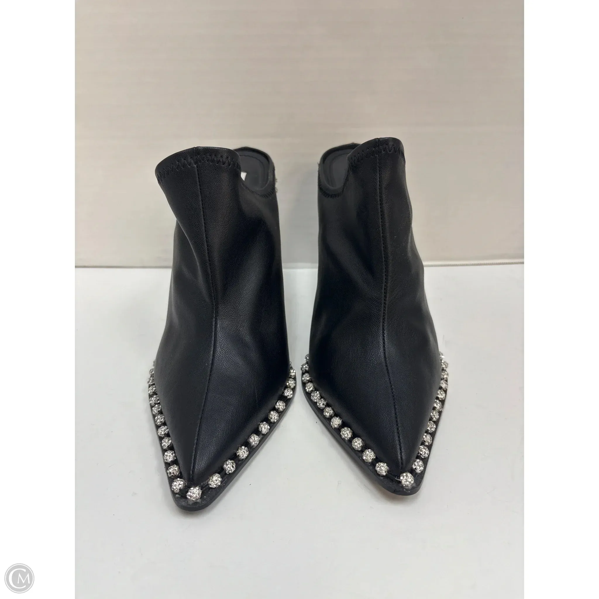 Strap closure All Day Shoes Heels Stiletto By Steve Madden In Black, Size: 8.5