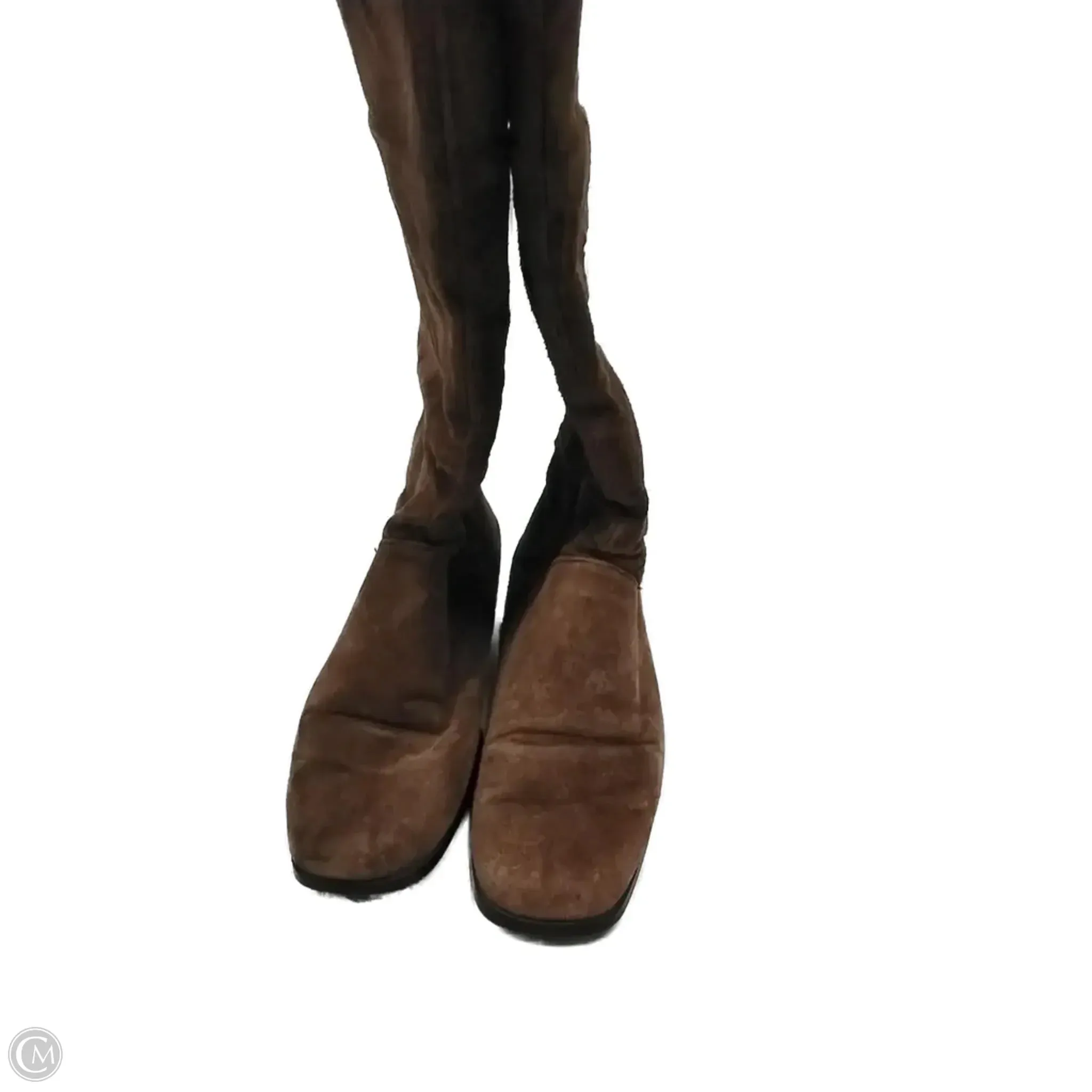 Cozy Glam Fashion Stride Boots Knee Heels By Clothes Mentor In Brown, Size: 11