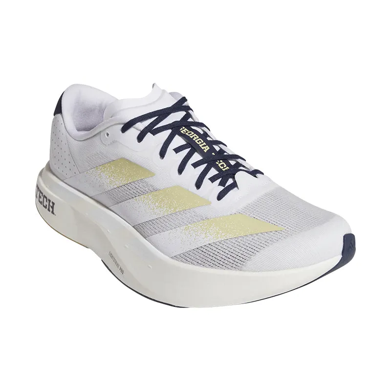 Men's Adizero EVO SL Georgia Tech White/Gold/Navy Lightweight Cushioned Sole Long distance endurance