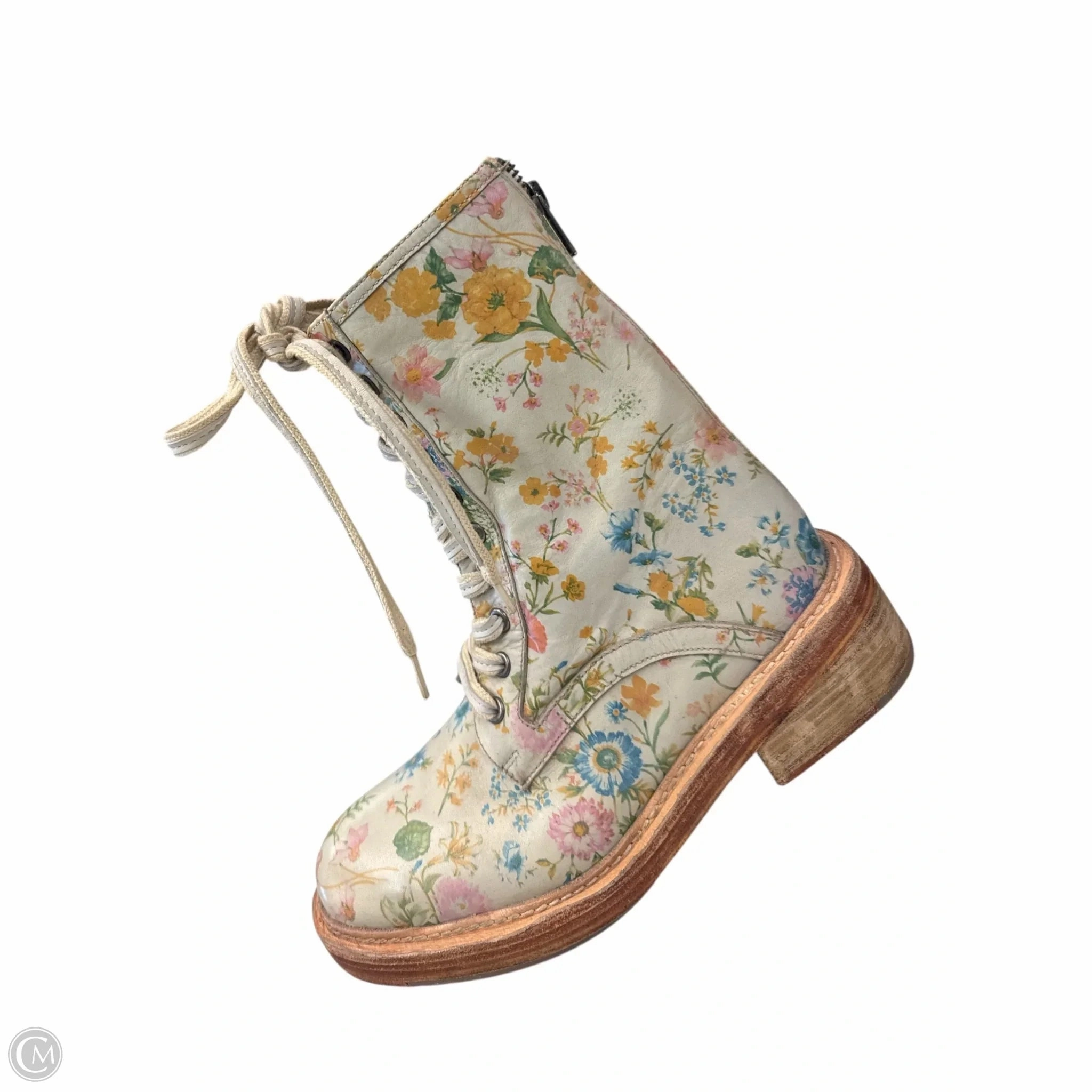 Daily Wear Pastel Glow Boots Ankle Flats By Free People In Cream, Size: 7