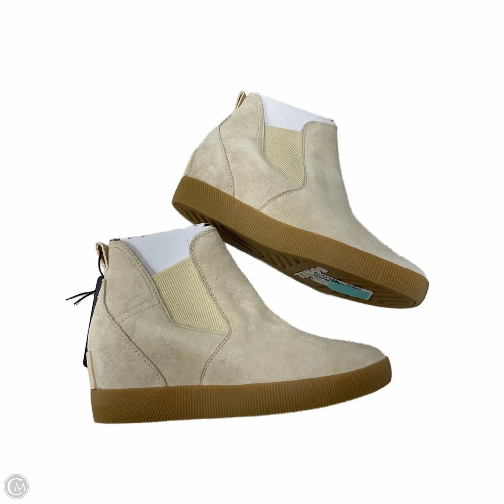 Quality Wear Anti Odor Outdoor Trek Boots Ankle Flats By Sorel In Beige, Size: 8.5