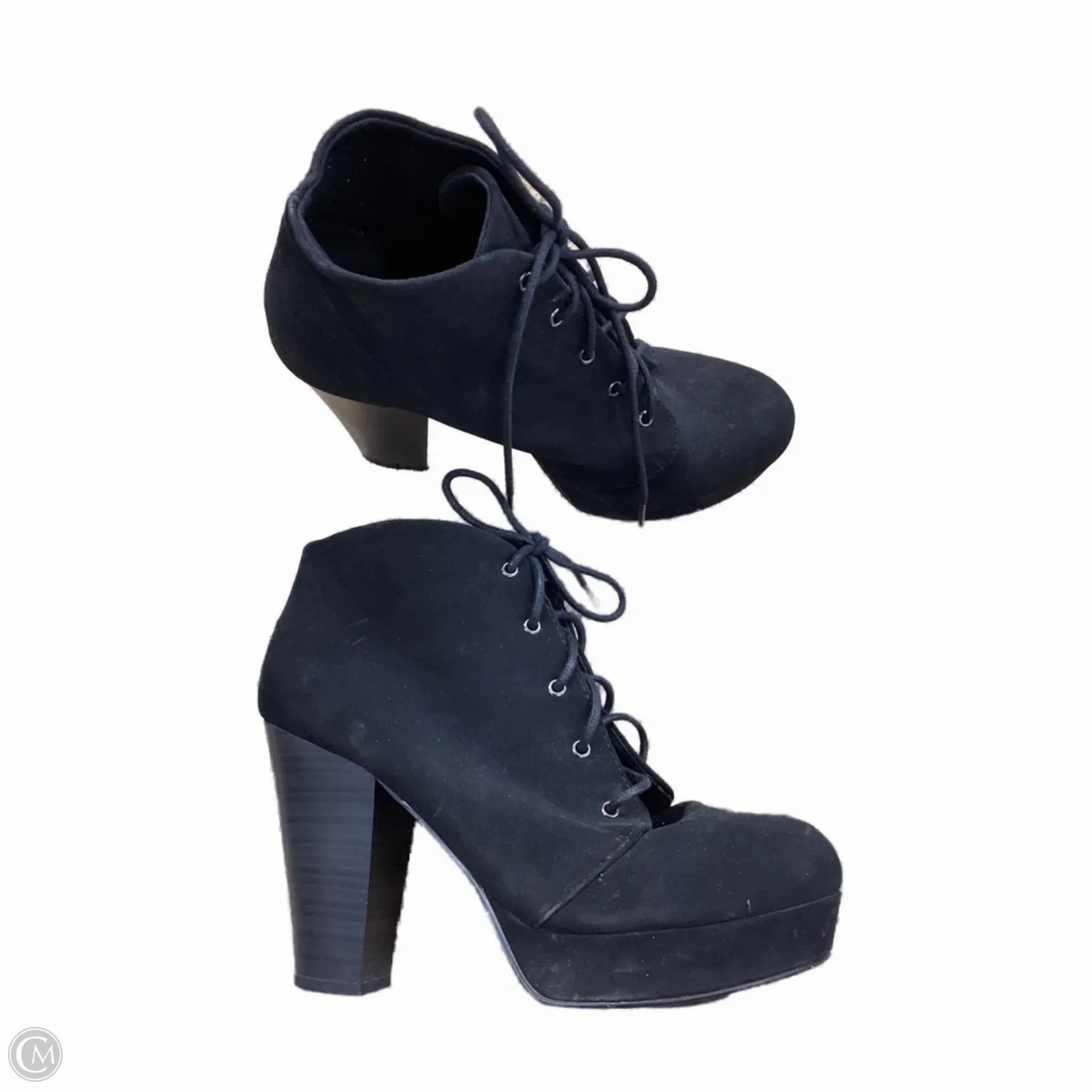 Heel Stabilizer Boots Ankle Heels By Soda In Black
