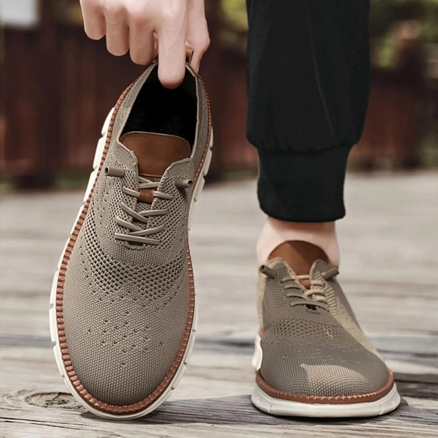 Breeze Shoes for Men, Breathable Mesh Breeze Urban Shoes for Men Wide, Mens Wearbreeze Shoes for Business Casual