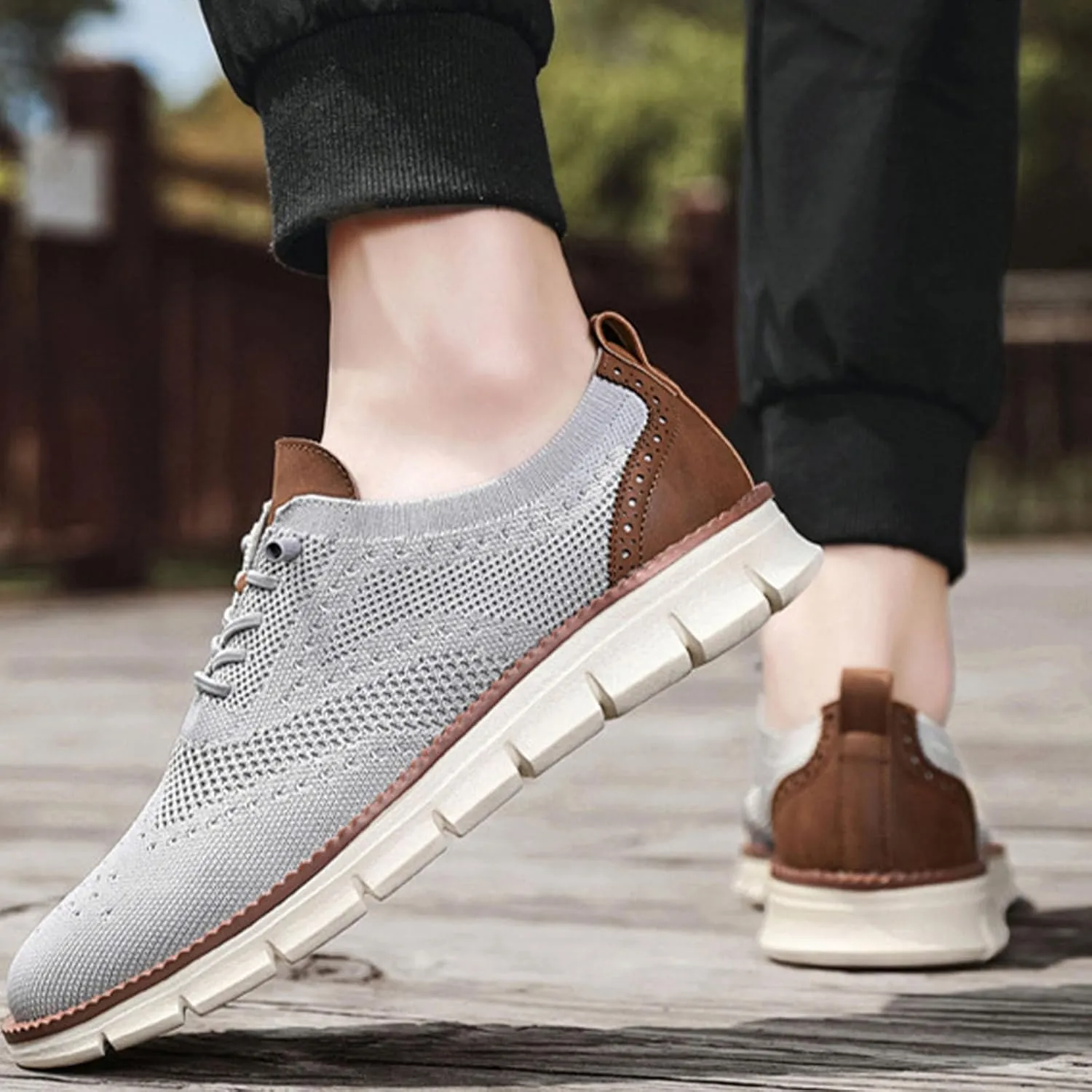 Breeze Shoes for Men, Breathable Mesh Breeze Urban Shoes for Men Wide, Mens Wearbreeze Shoes for Business Casual