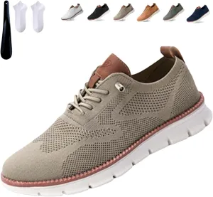 Breeze Shoes for Men, Breathable Mesh Breeze Urban Shoes for Men Wide, Mens Wearbreeze Shoes for Business Casual