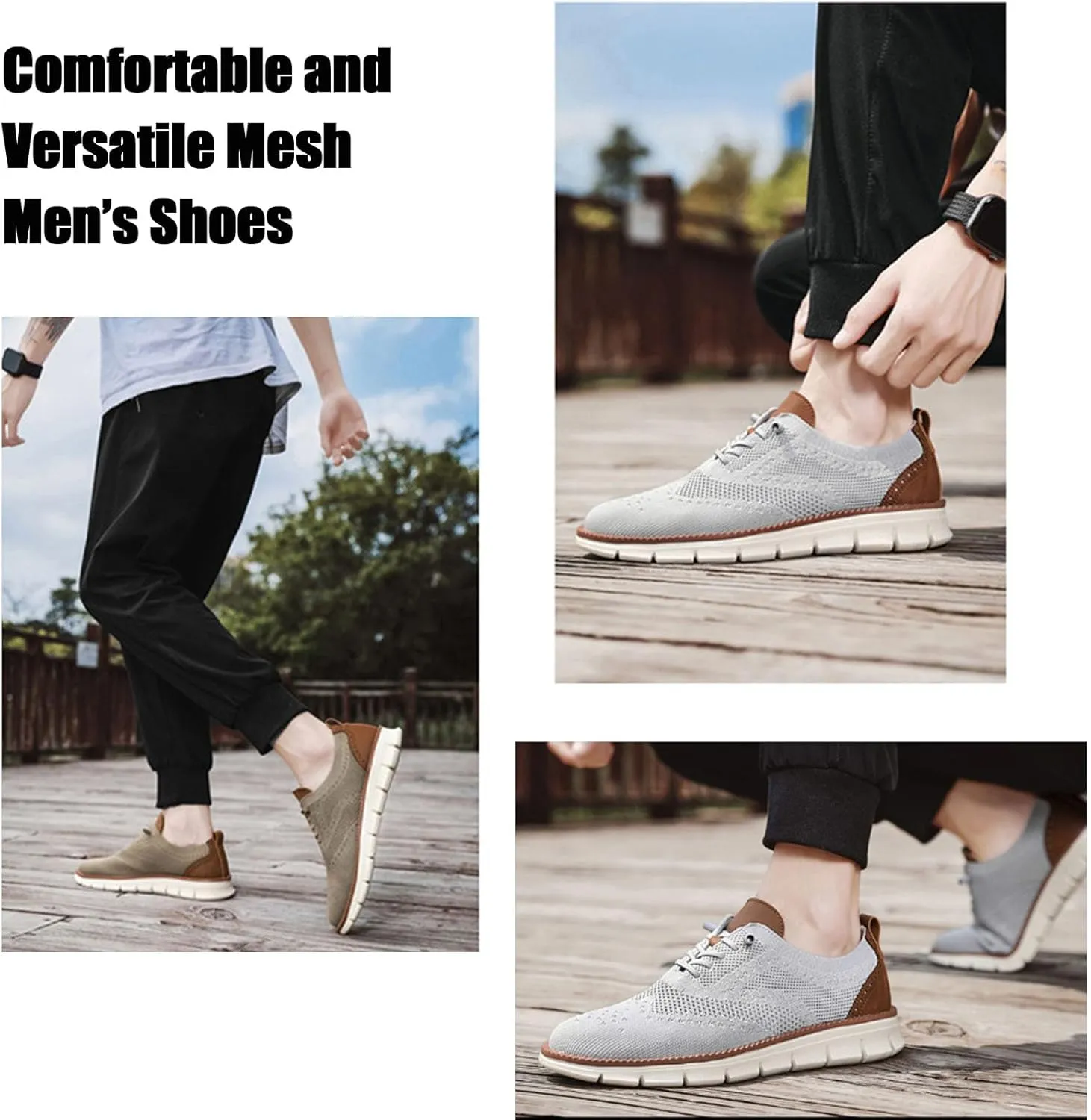 Breeze Shoes for Men, Breathable Mesh Breeze Urban Shoes for Men Wide, Mens Wearbreeze Shoes for Business Casual
