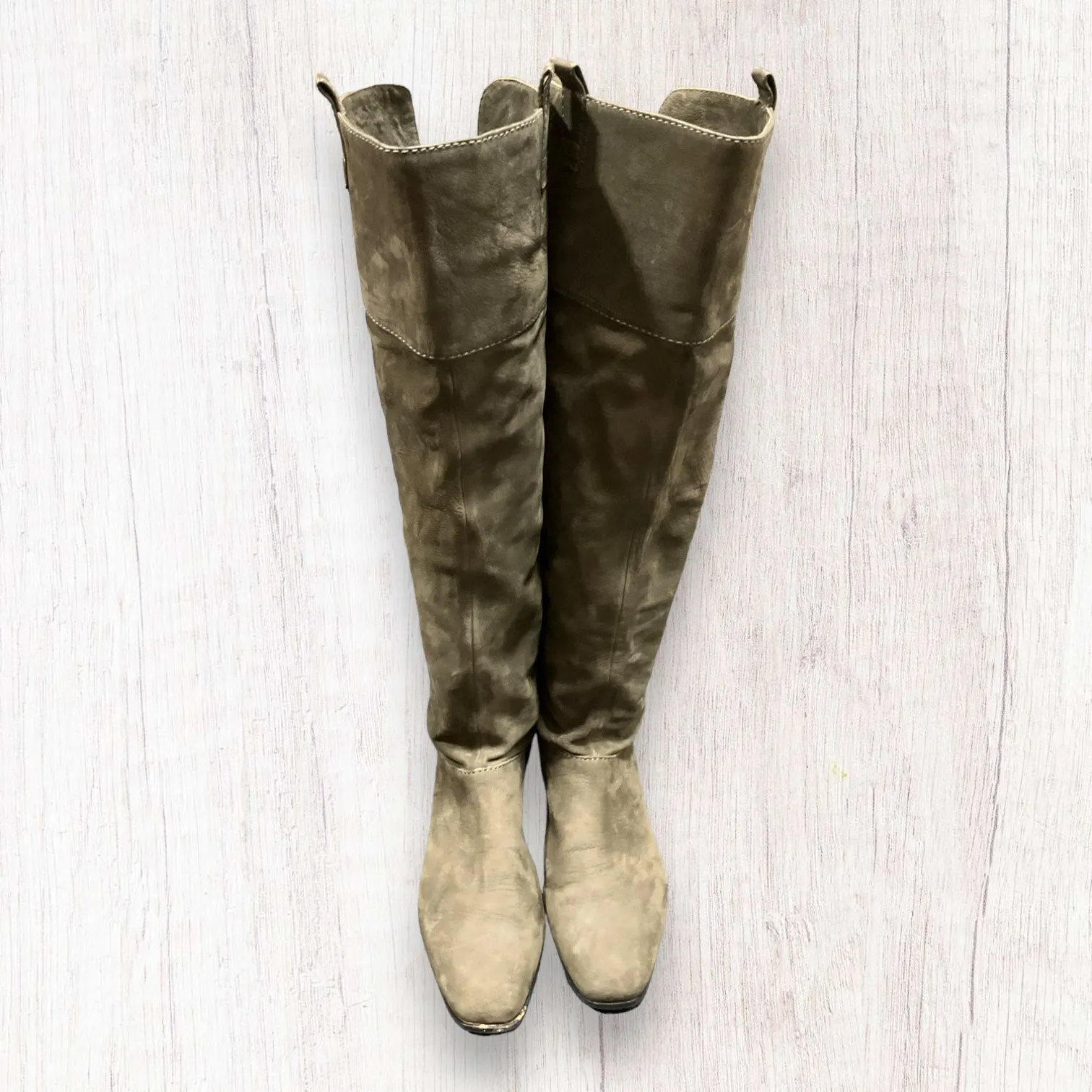 Brown Boots Knee Heels Clothes Mentor, Size 8.5 Chic Pairing Trend Style