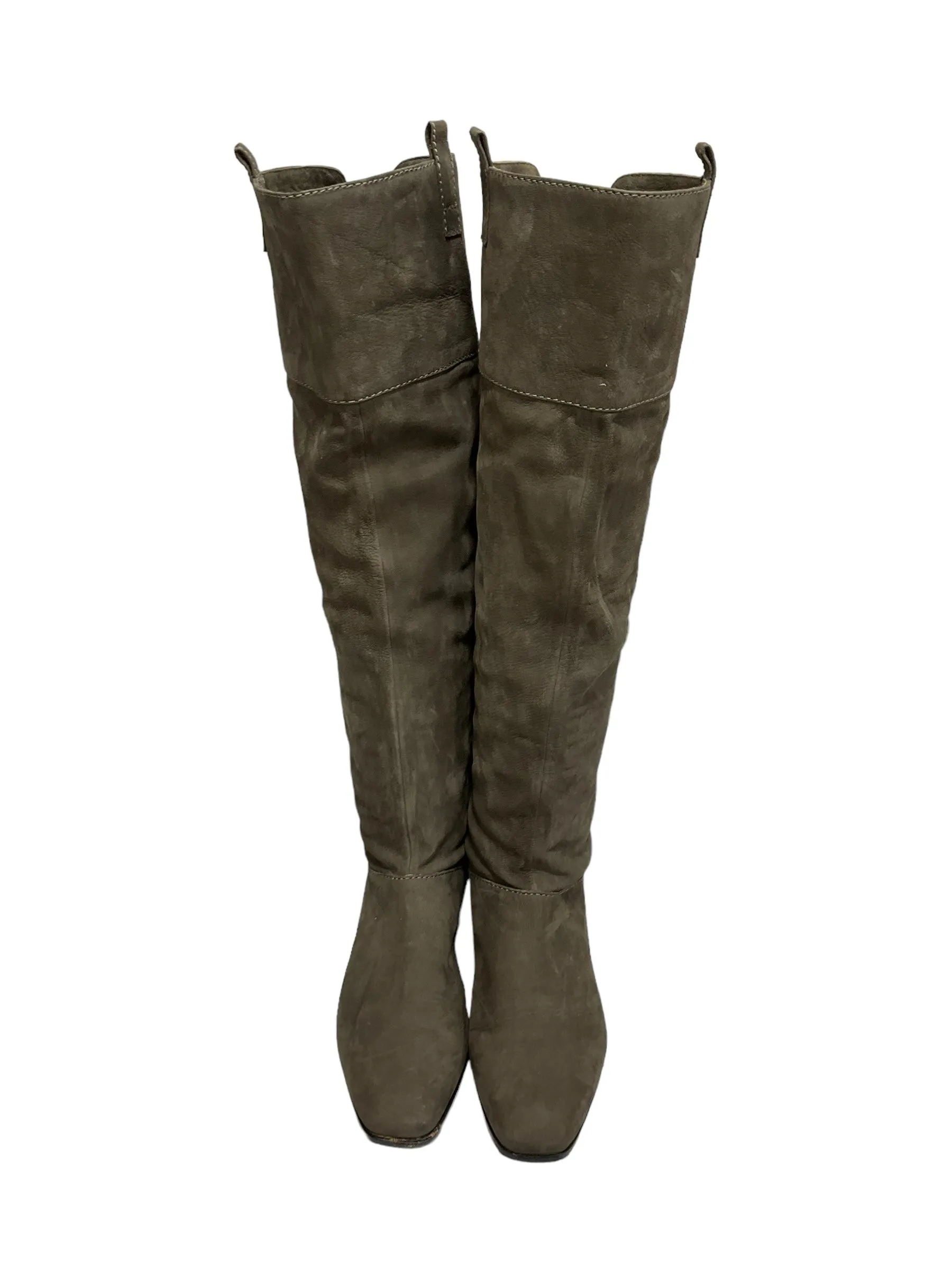 Fashion Edge Brown Boots Knee Heels Clothes Mentor, Size 8.5