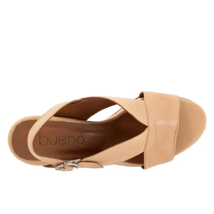 Bueno Women's Candy Sling-Back Sandals Light Tan