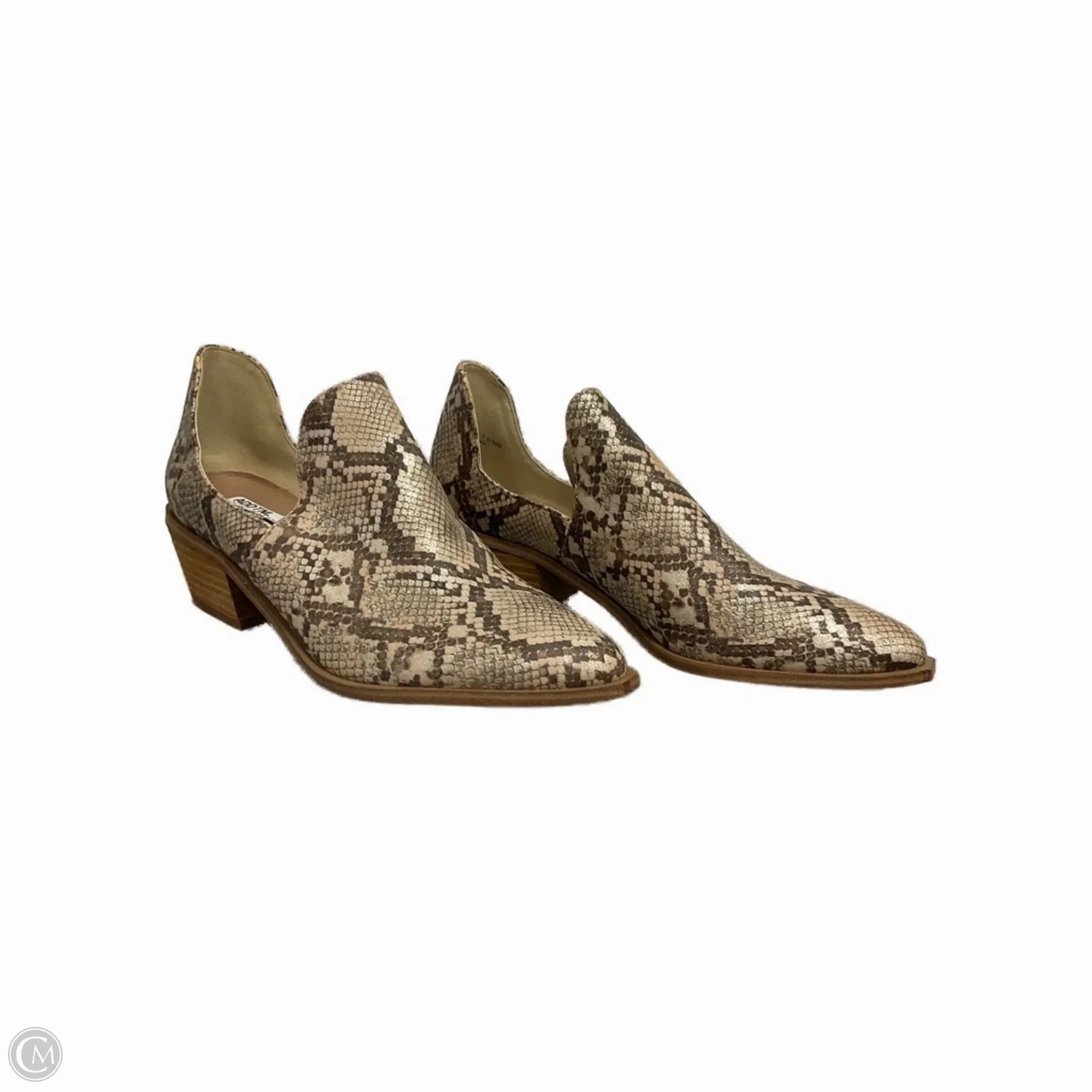 Urban Trail Heat   Resistant Boots Ankle Flats By Chinese Laundry In Snakeskin Print, Size: 7.5