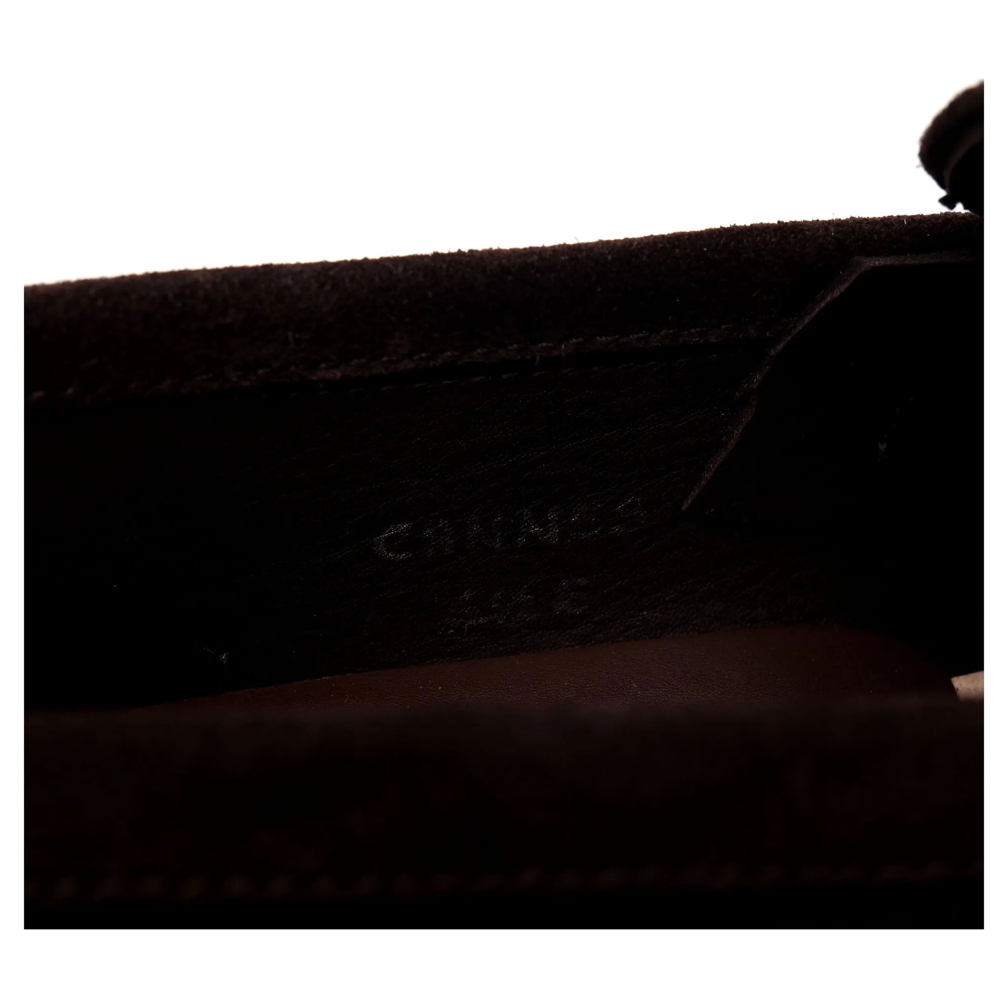 'Cannes' Dark Brown Suede Split Toe Loafer UK 6.5 E