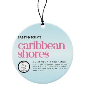 Caribbean Shores Hanging Car Freshener