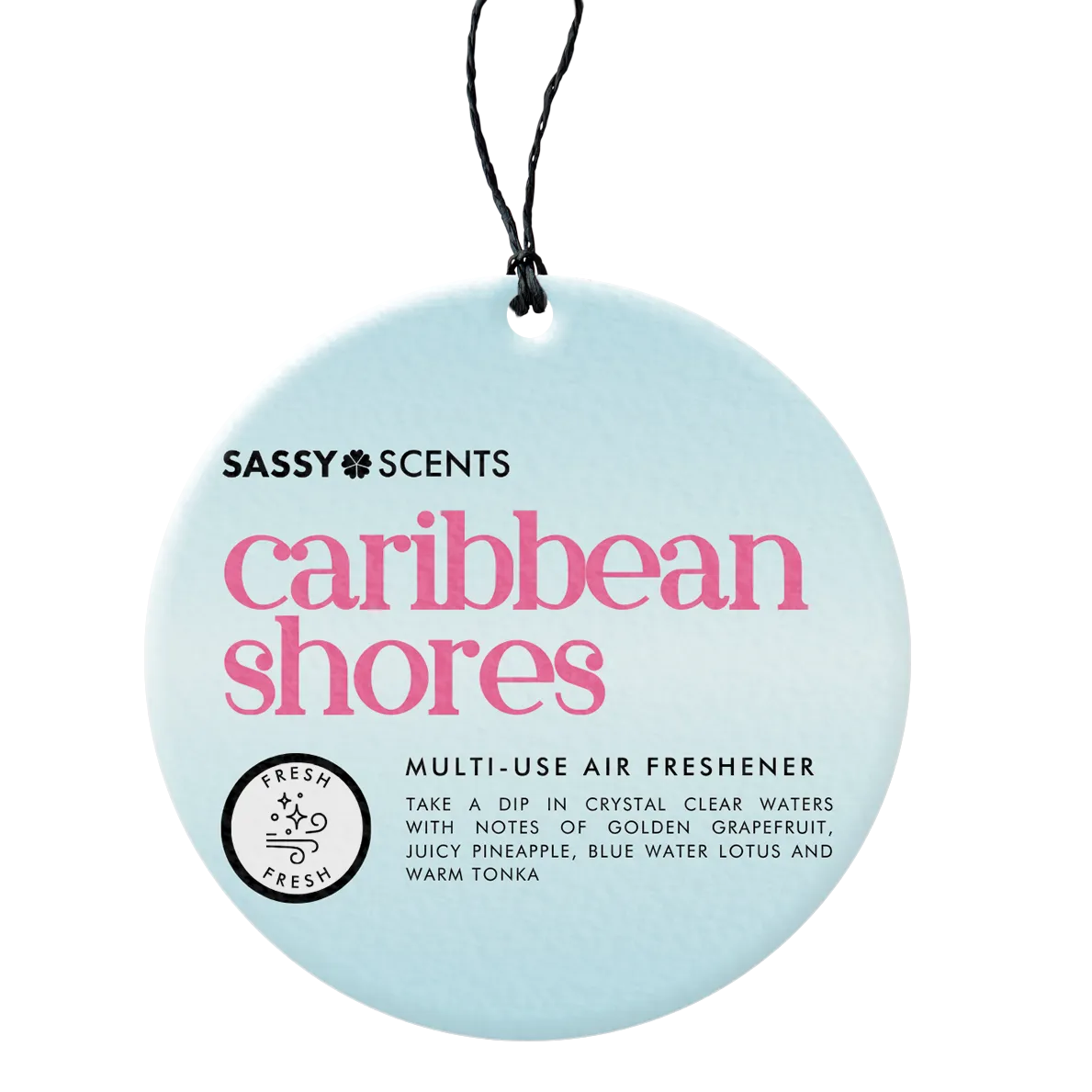 Caribbean Shores Hanging Car Freshener