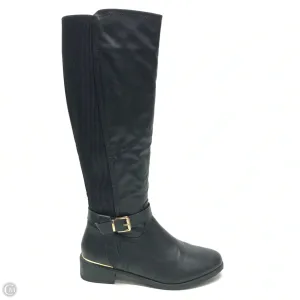 Boots Knee Heels By Top Moda In Black, Size: 10 Cold Weather Winter Ready