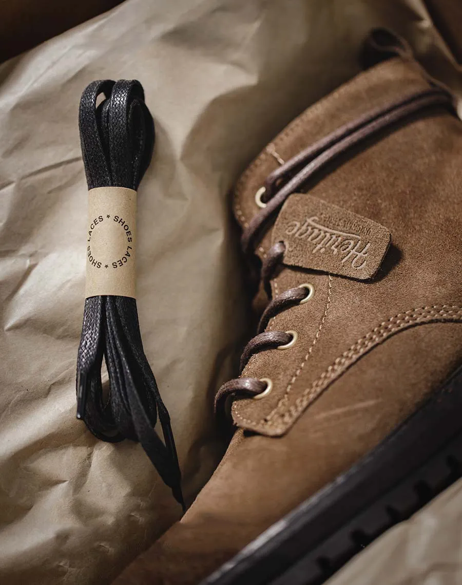 Casual Middle-Cut Brown Retro Tooling Men's Desert Boot