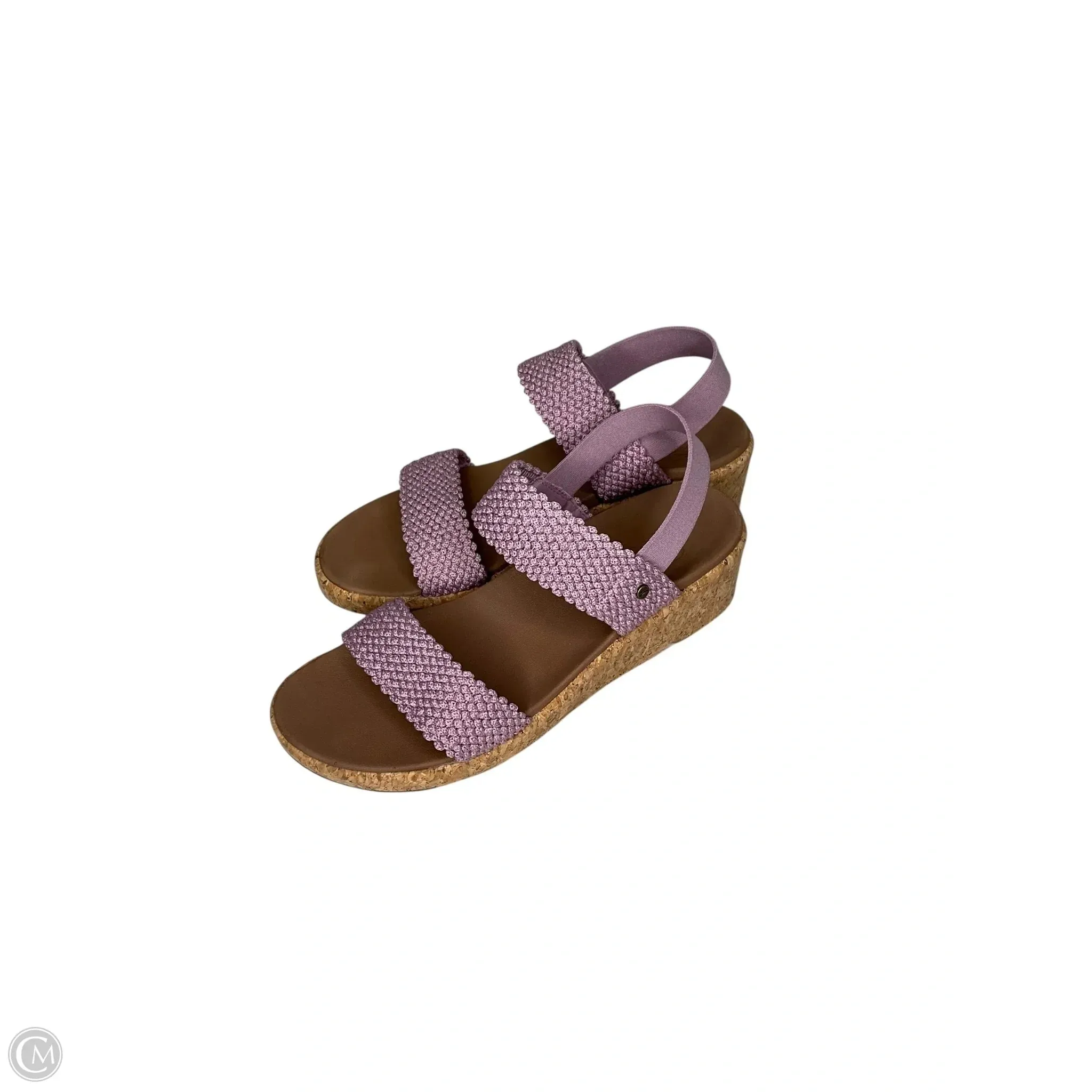 Shoes Heels Block By Skechers In Purple, Size: 11 Vibrant Tone Enhanced Mobility