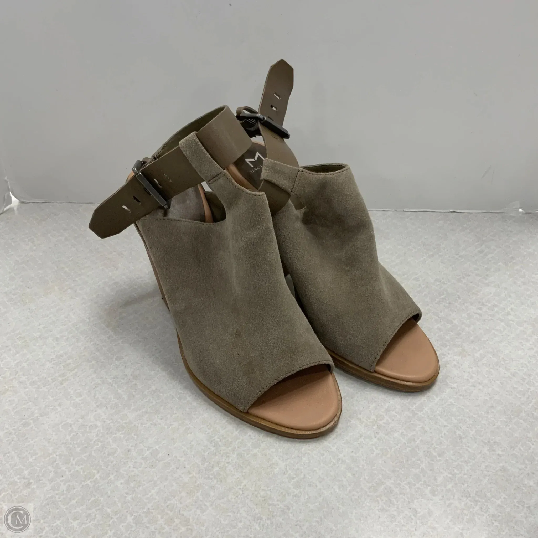 Refined touch casual daily wear Shoes Heels Block By Marc Fisher In Taupe, Size: 10