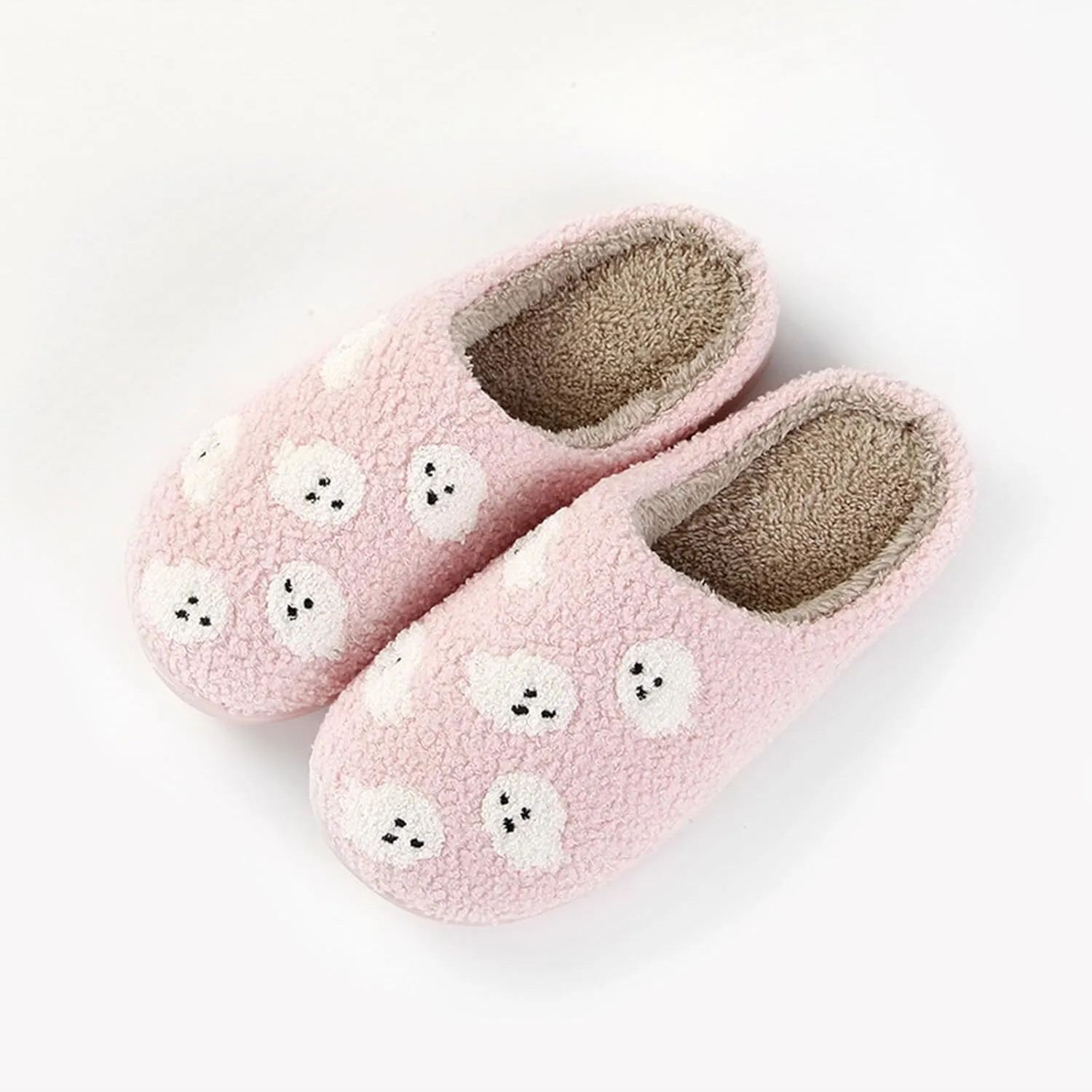 Cathalem Pumpkin Halloween Slippers for Women Men Memory Foam Cozy Plush Slippers Couple Indoor Hous Slippers