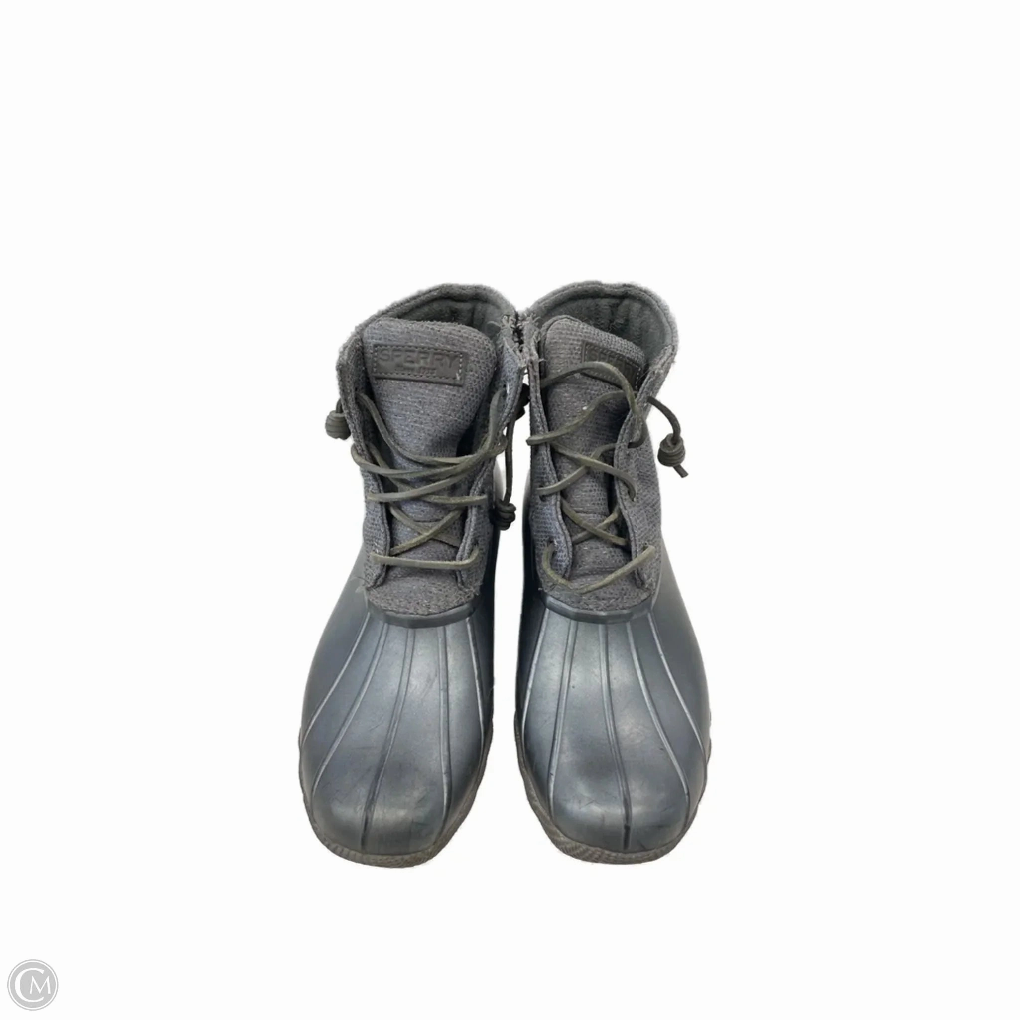 Heavy Duty Performance Chelsea Design Boots Ankle Flats By Sperry In Grey, Size: 9