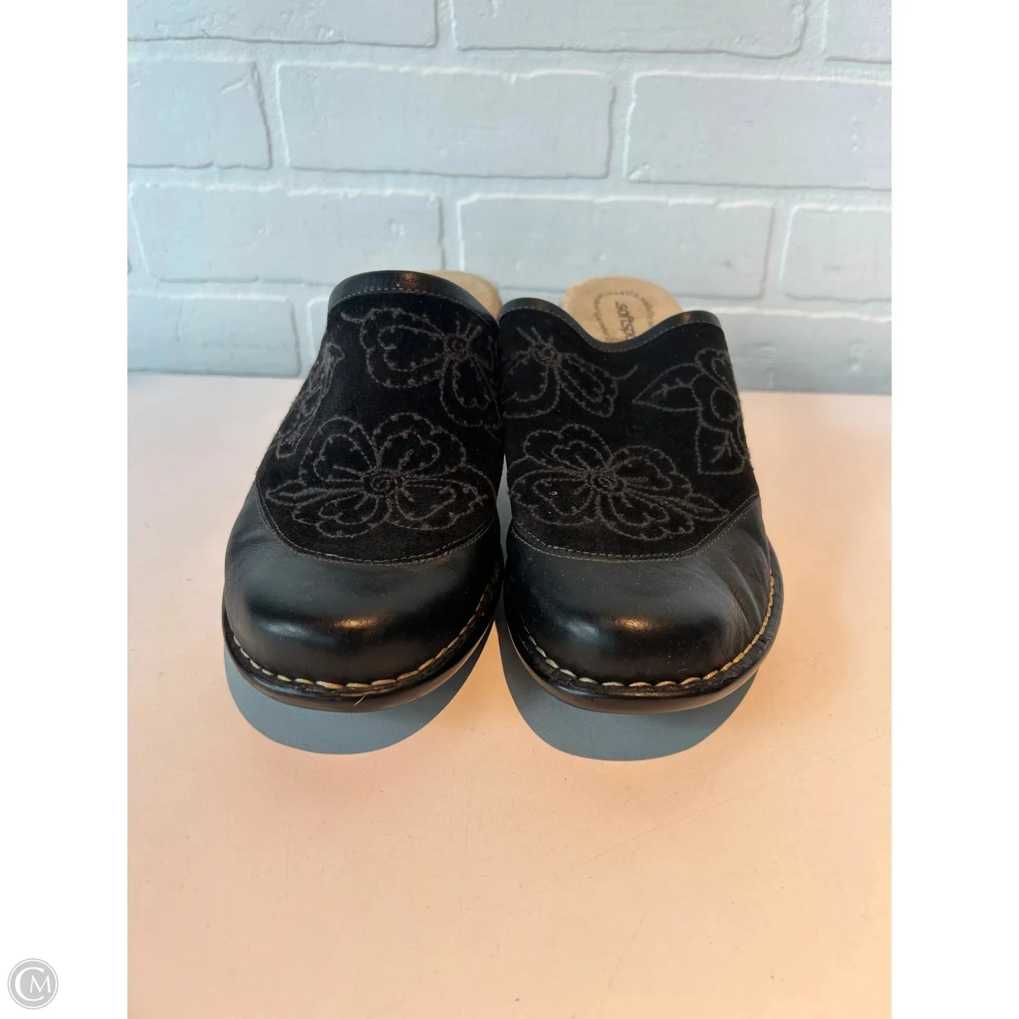 Shoes Heels Block By Softspots In Black, Size: 10 Natural Material