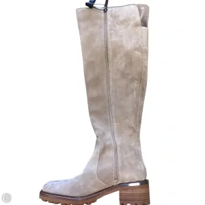 Trend-ready Boots Knee Flats By Vince Camuto In Tan, Size: 7.5